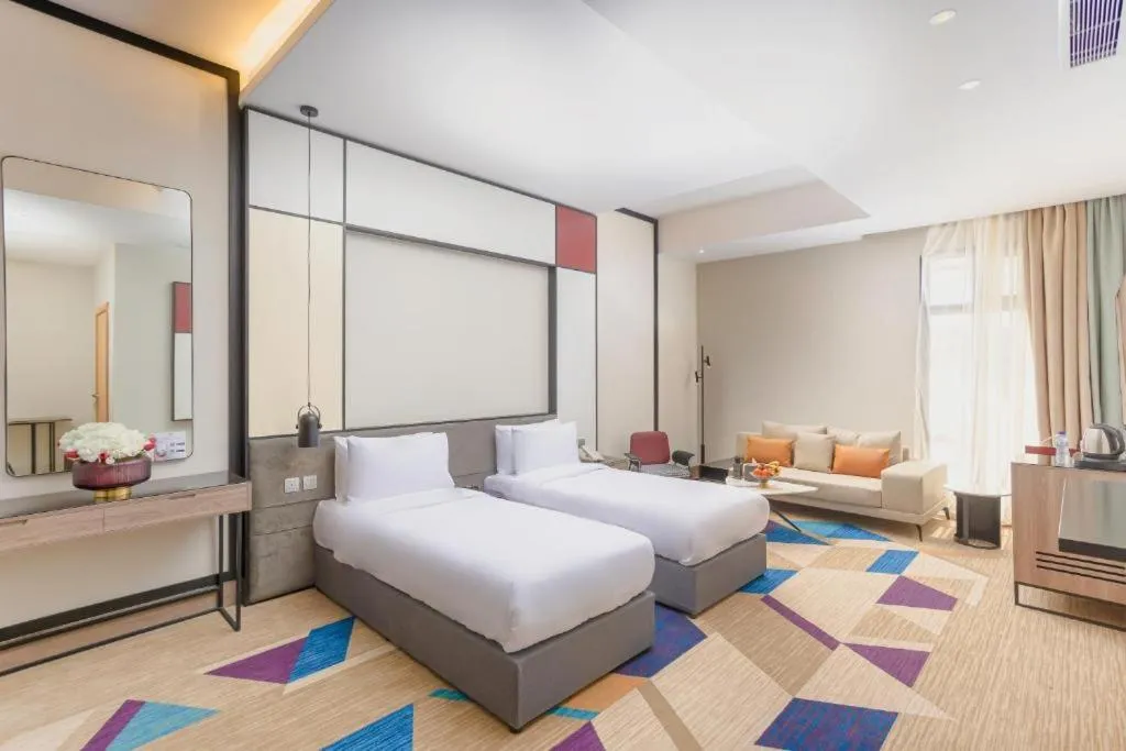 Bed in Ewaa Express Hotel - Al Jouf