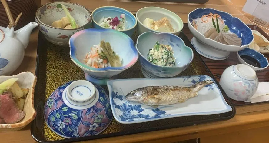 Food and drinks in Iya Kankou Ryokan