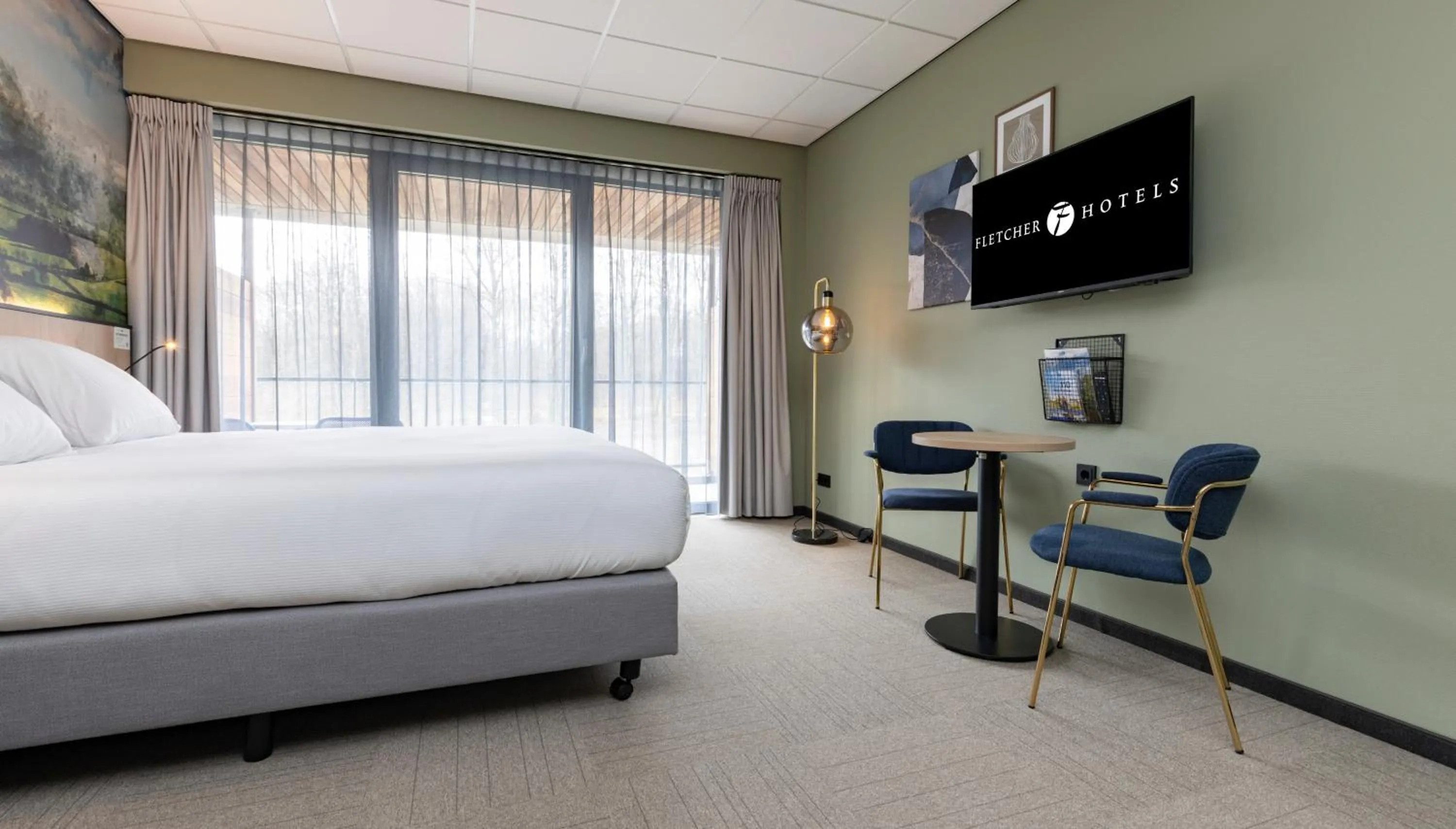 Bed in Fletcher Hotel-Restaurant Marknesse