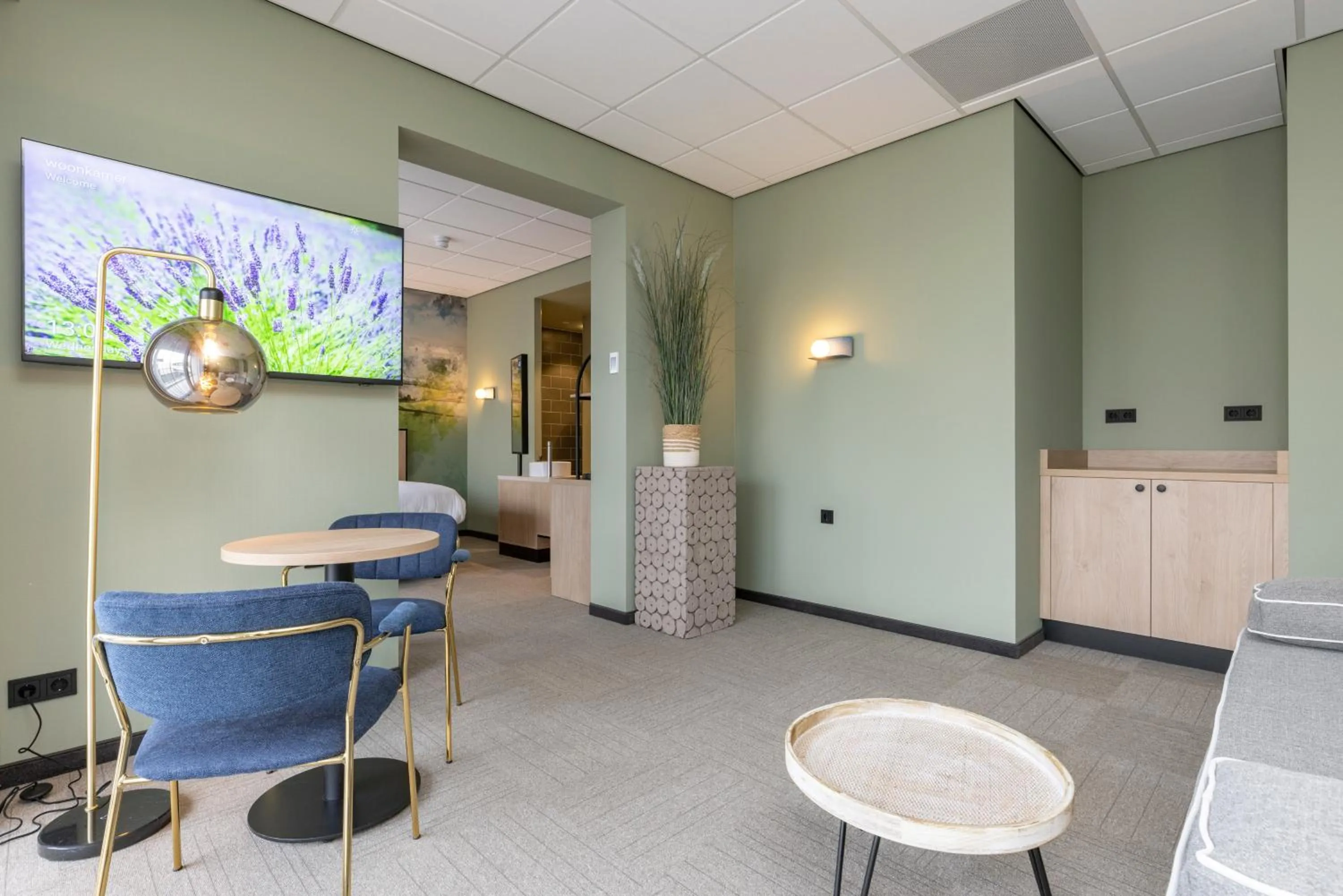Seating area in Fletcher Hotel-Restaurant Marknesse
