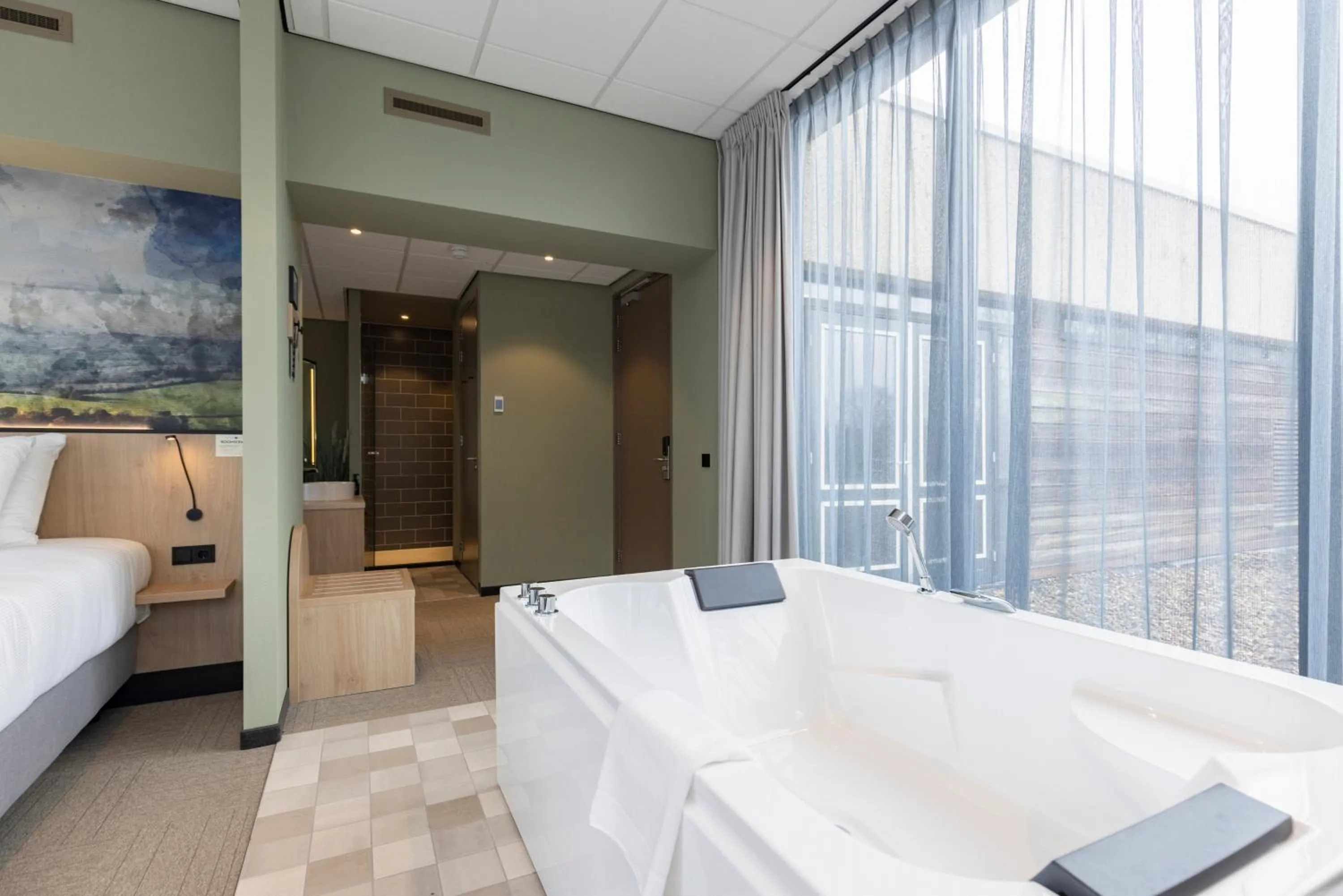 Bed in Fletcher Hotel-Restaurant Marknesse