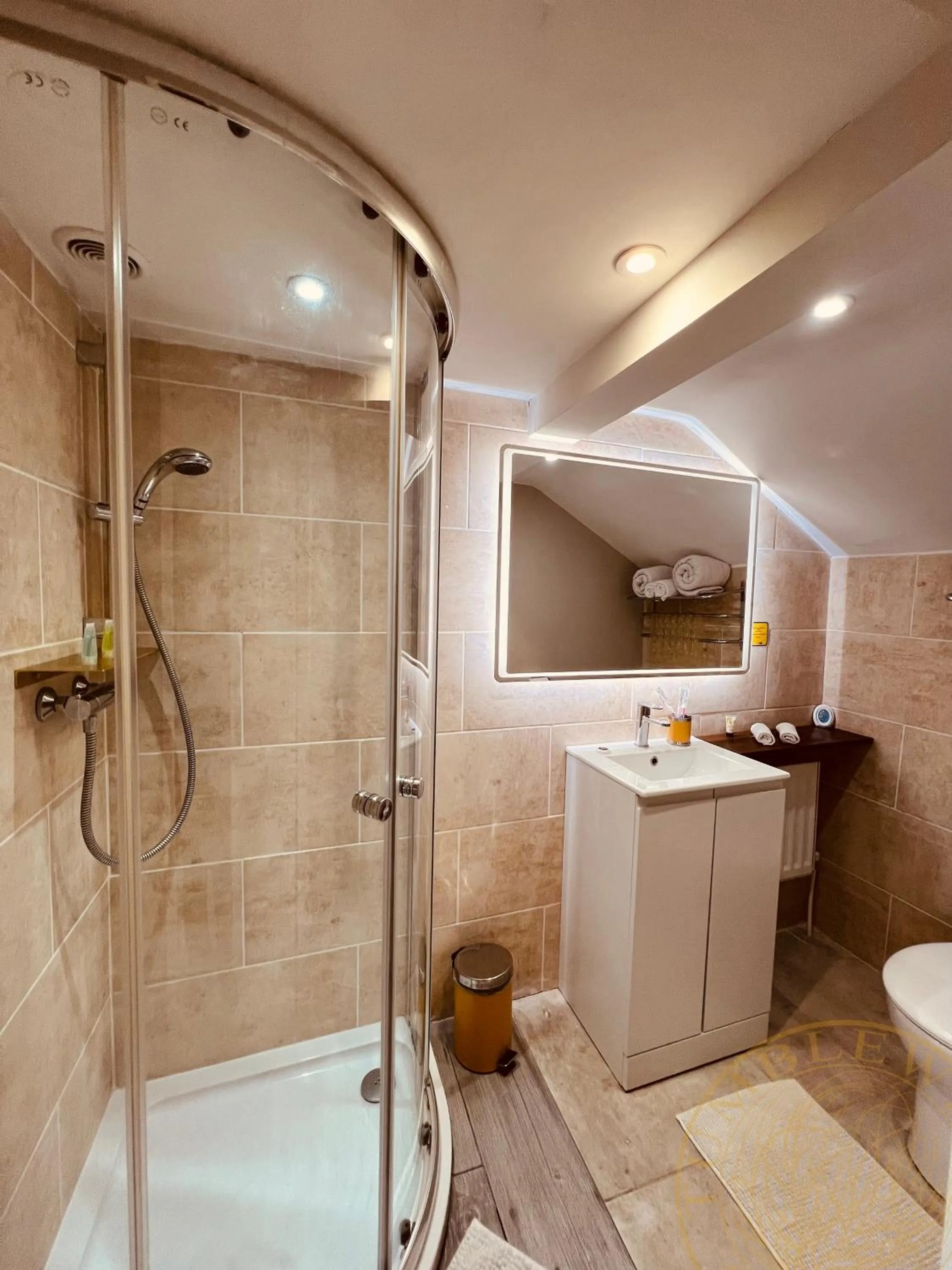 Shower in Tumbleweed Cottage