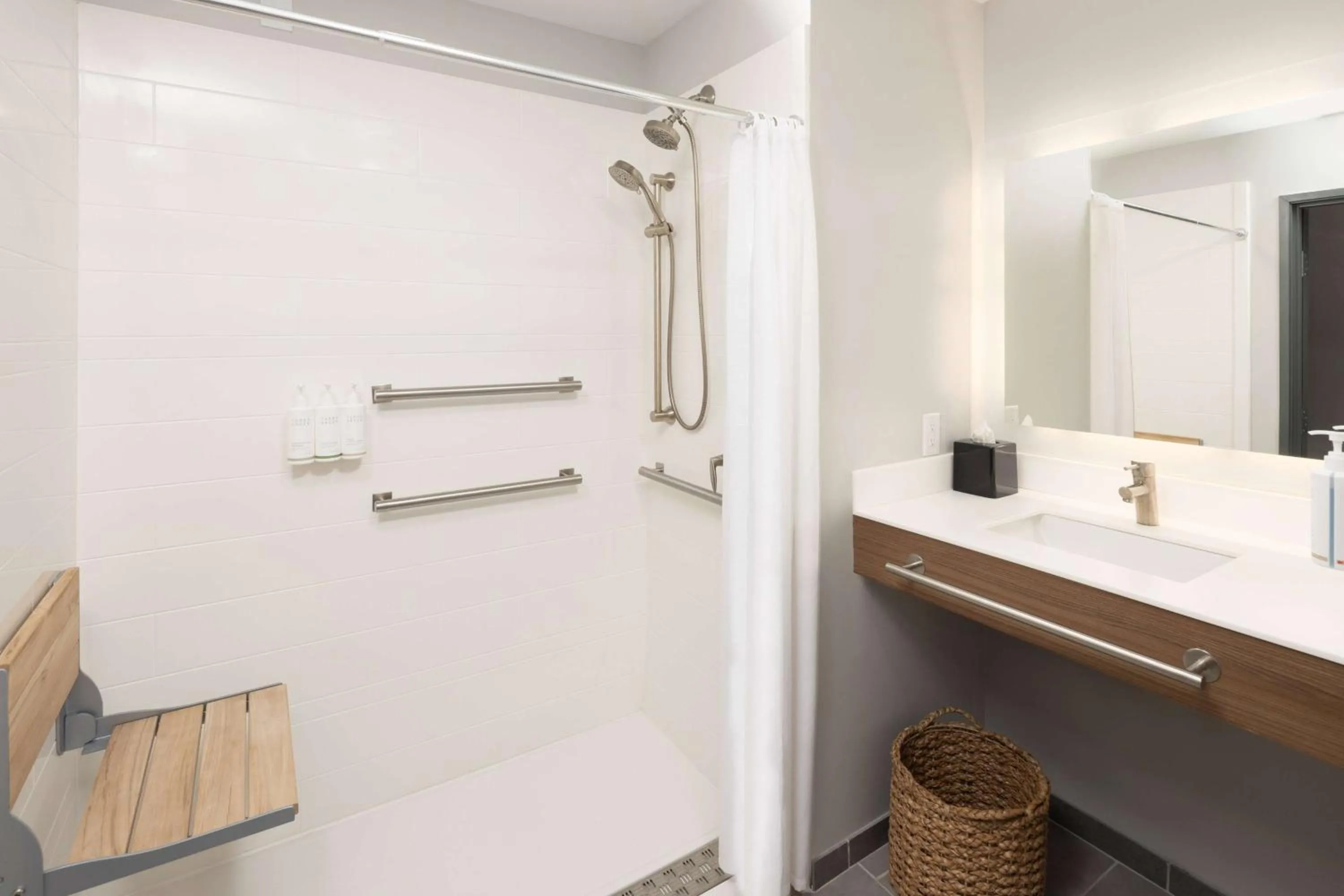 Shower in Microtel Inn & Suites by Wyndham Macedon