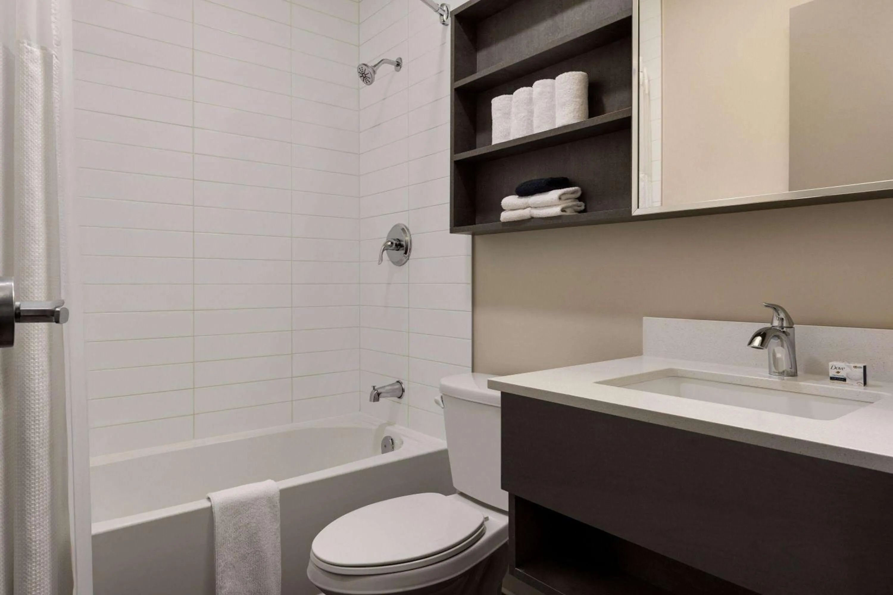 Bathroom in Microtel Inn & Suites by Wyndham Boisbriand