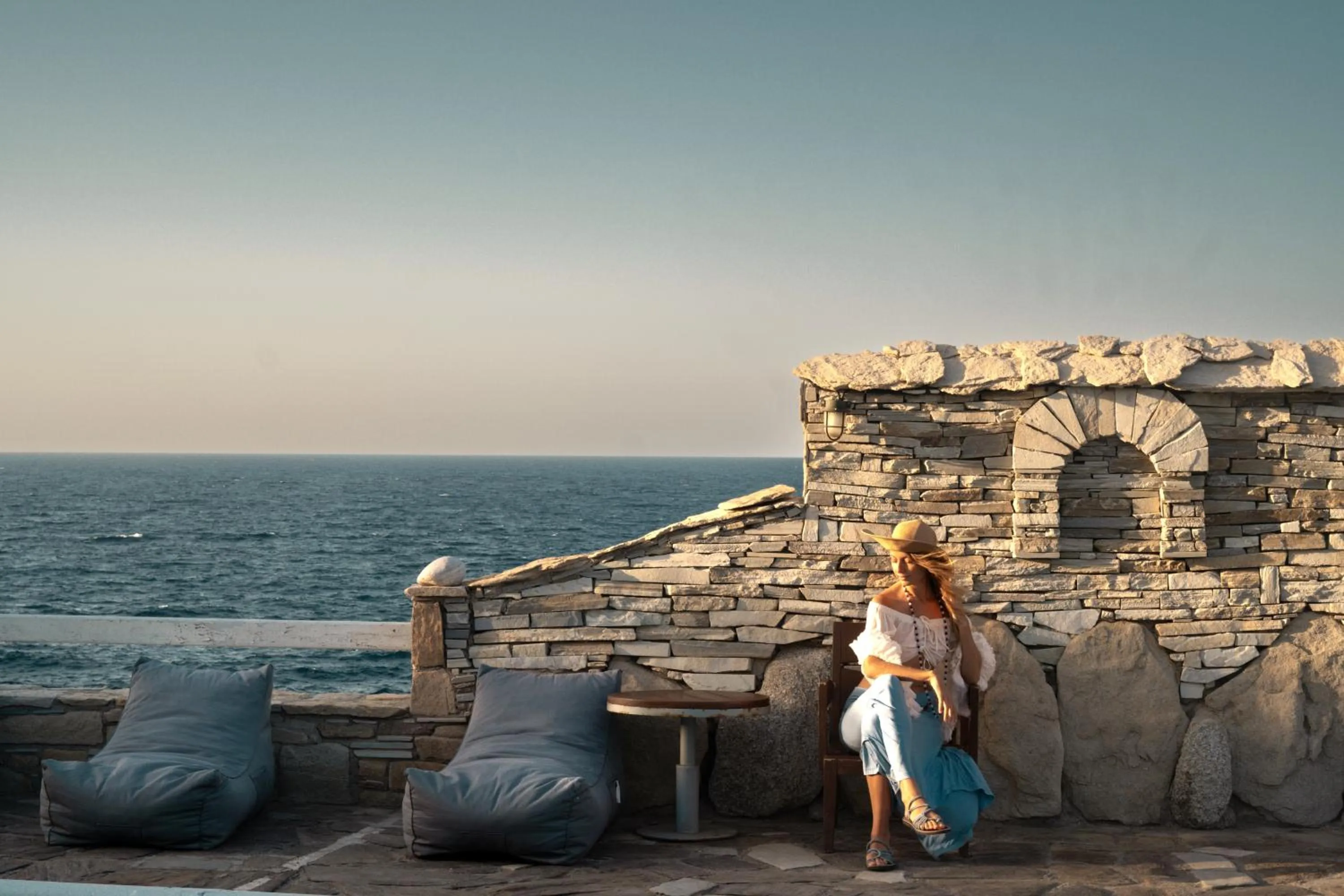 People in Cavos Bay Hotel & Studios