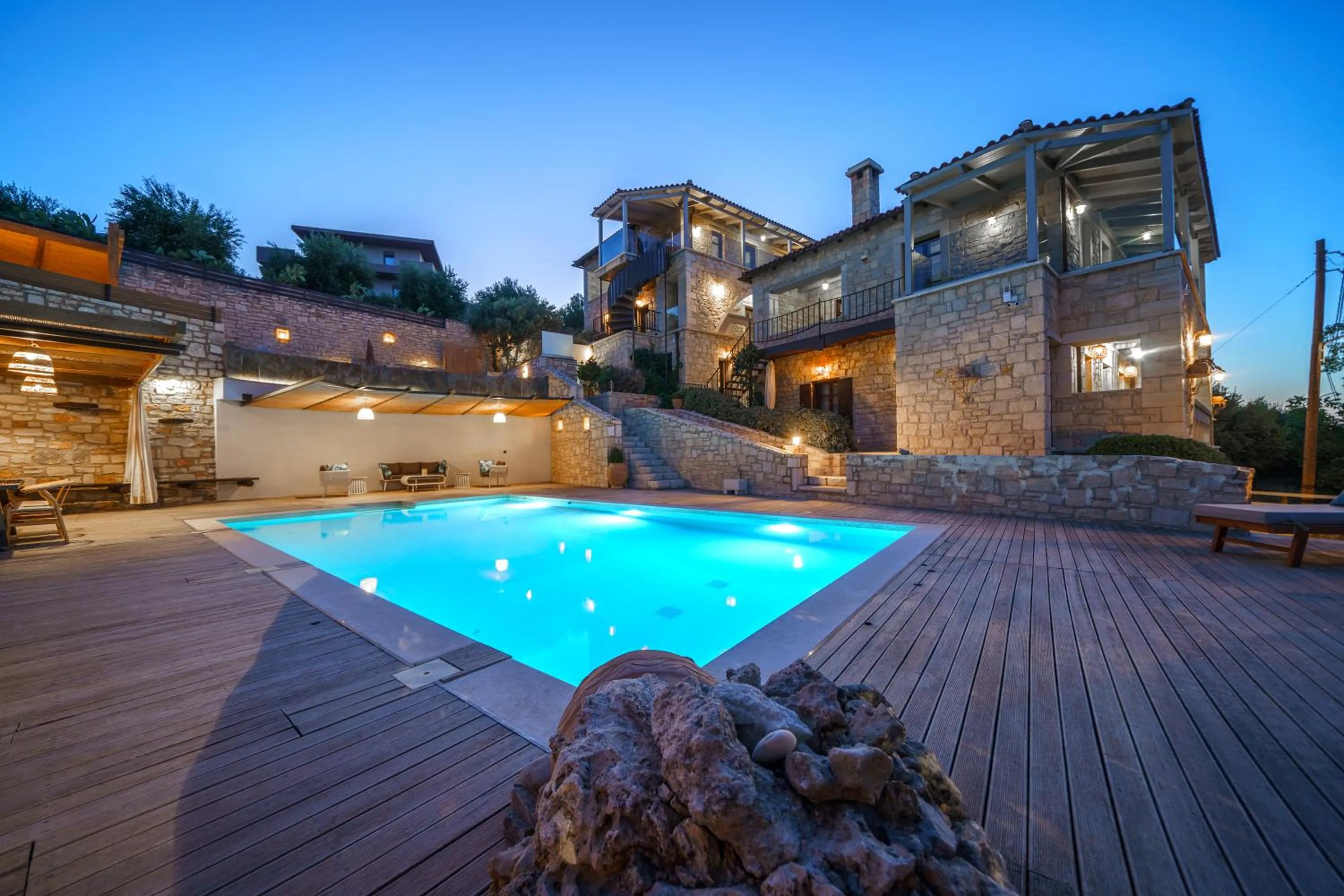 Property building in Asion Lithos Suites with Private Pools