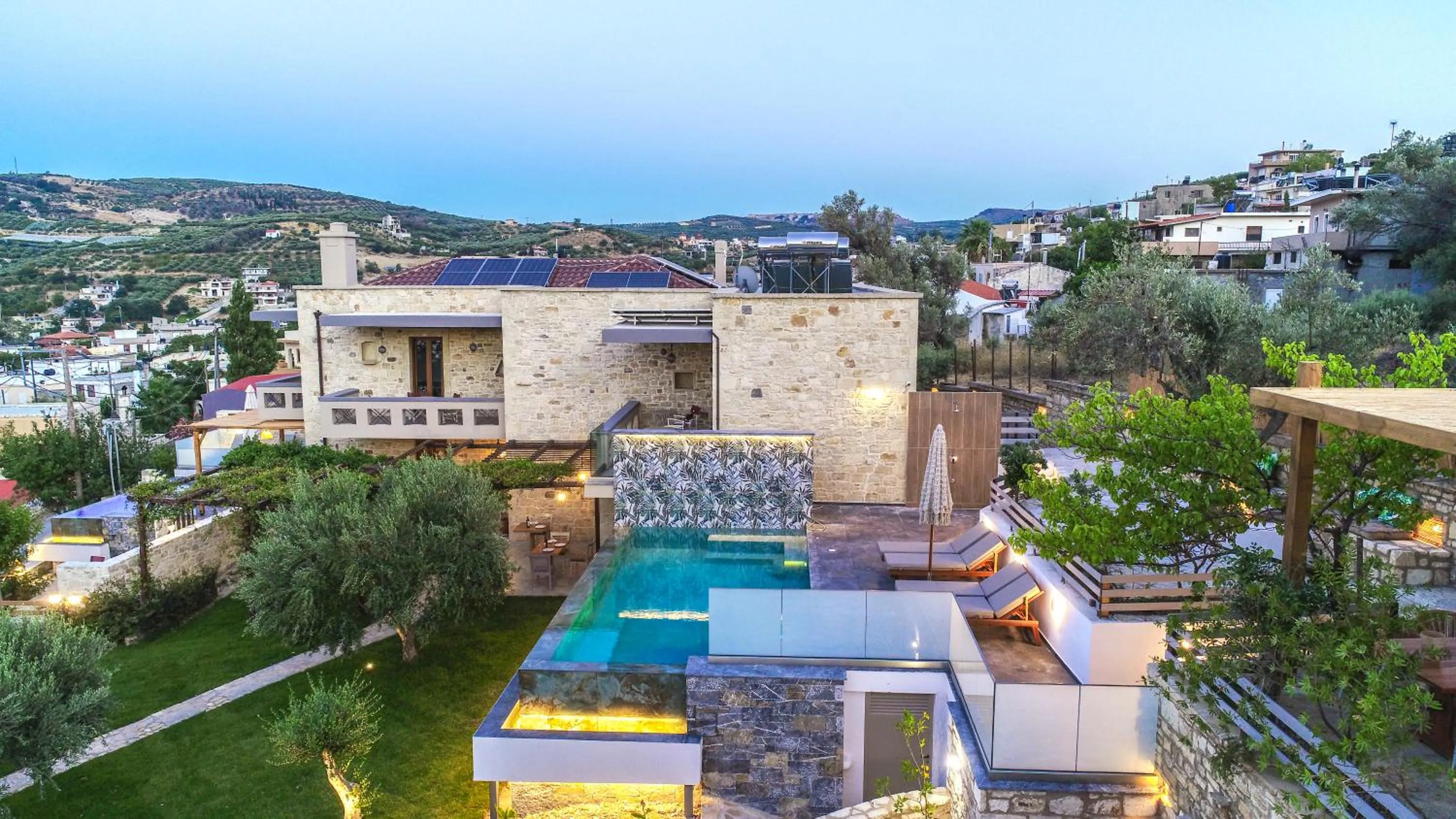 Property building in Asion Lithos Suites with Private Pools