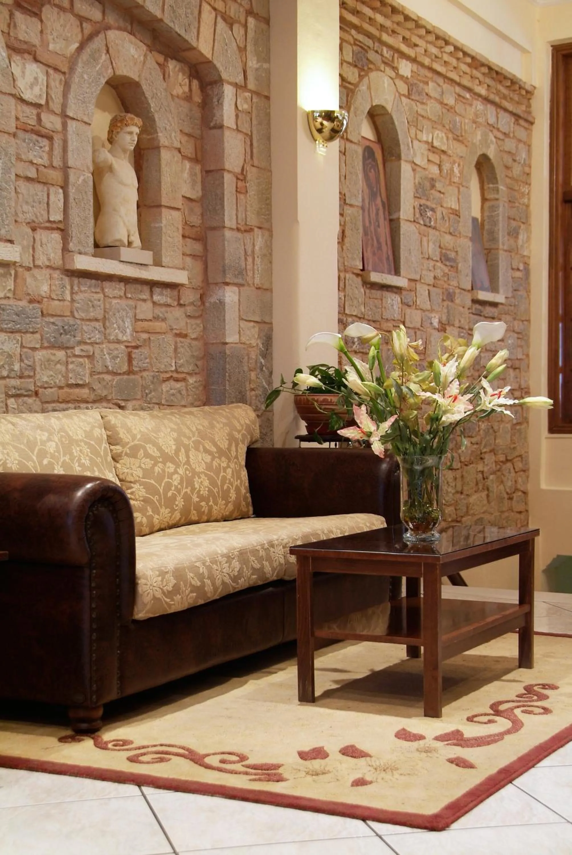 Lobby or reception in Hermes Delphi Hotel