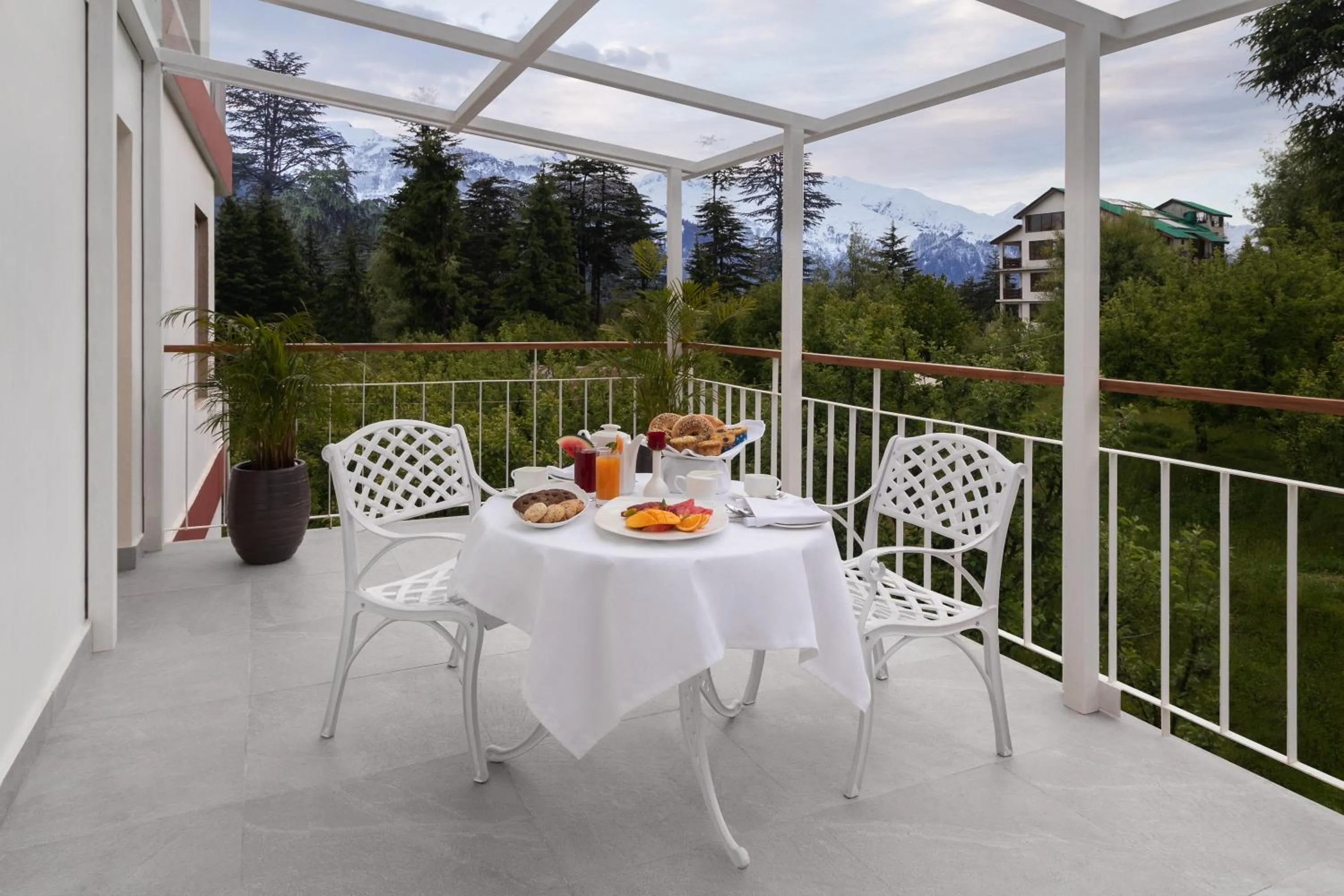 Patio in Bookmark Resorts, Manali