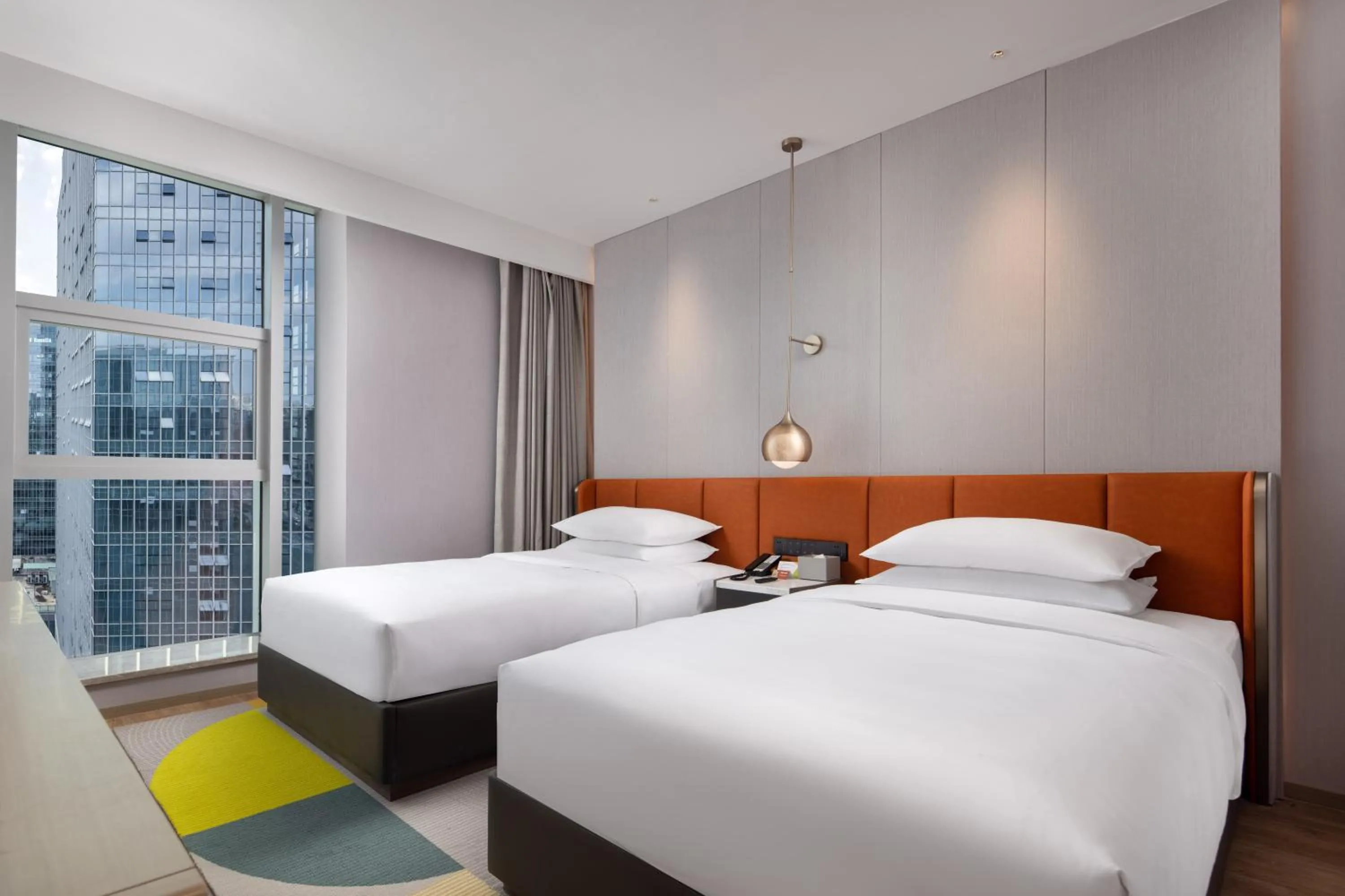 Bed in Home2 Suites by Hilton Chongqing Yubei