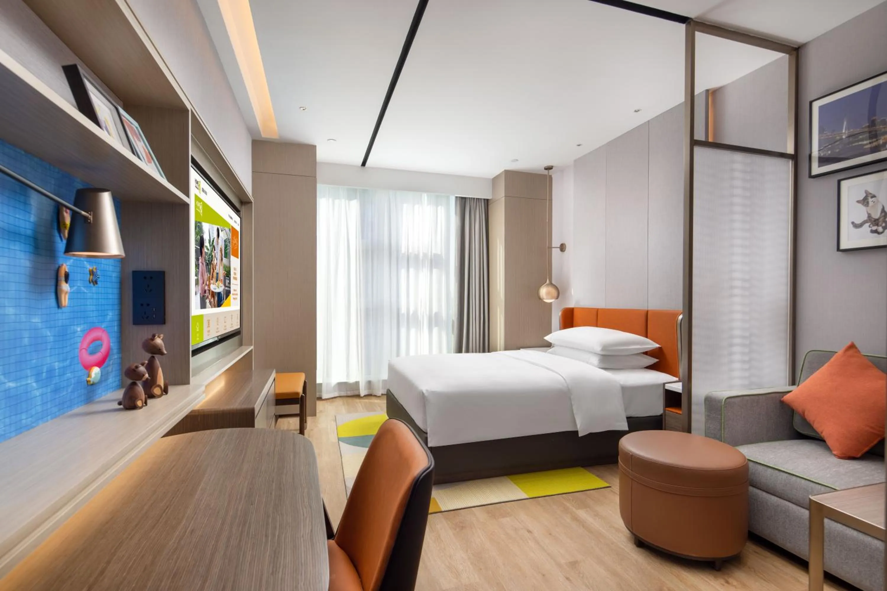 Bed in Home2 Suites by Hilton Chongqing Yubei