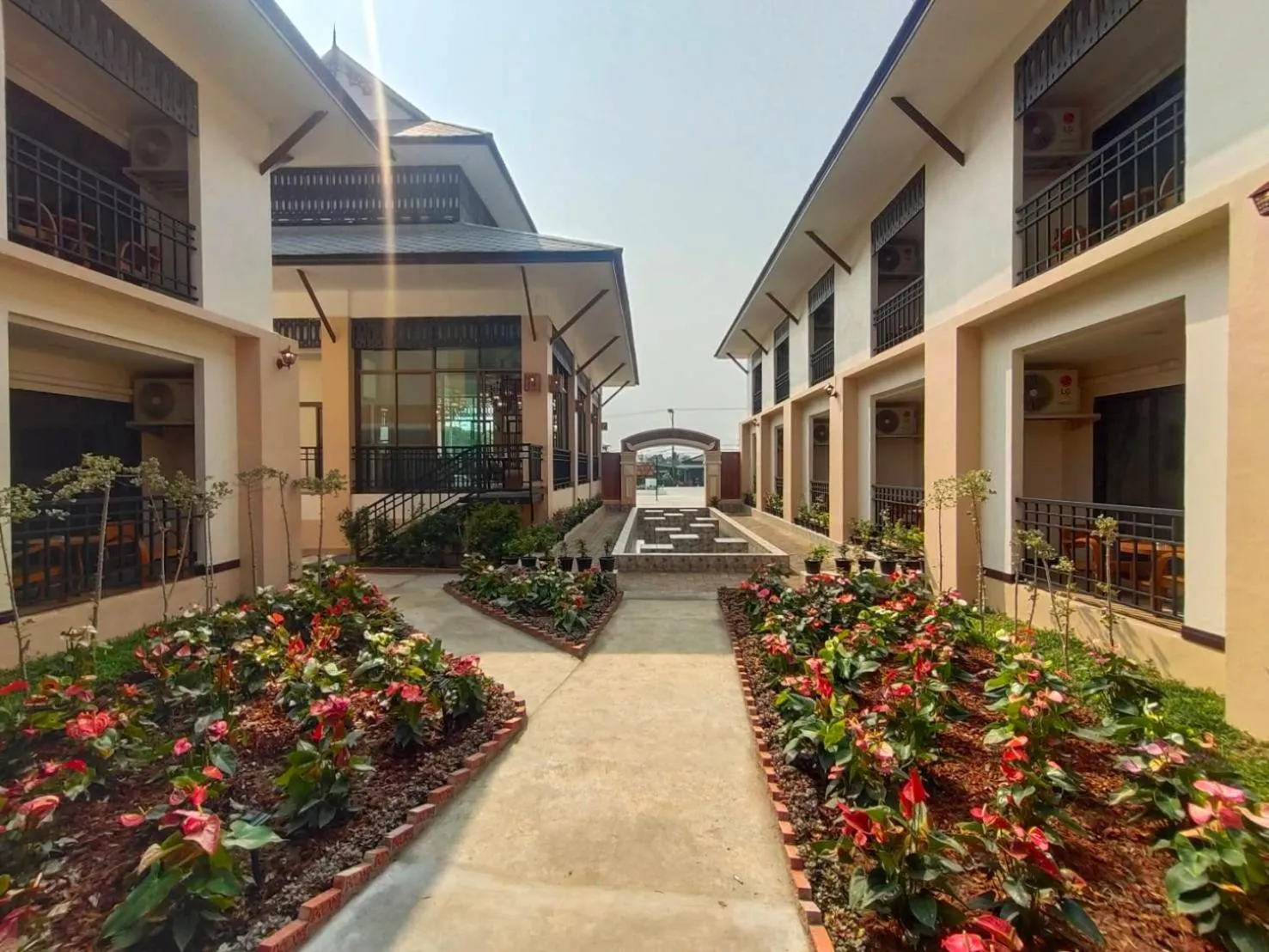 Garden view in Peacock De Pai Hotel