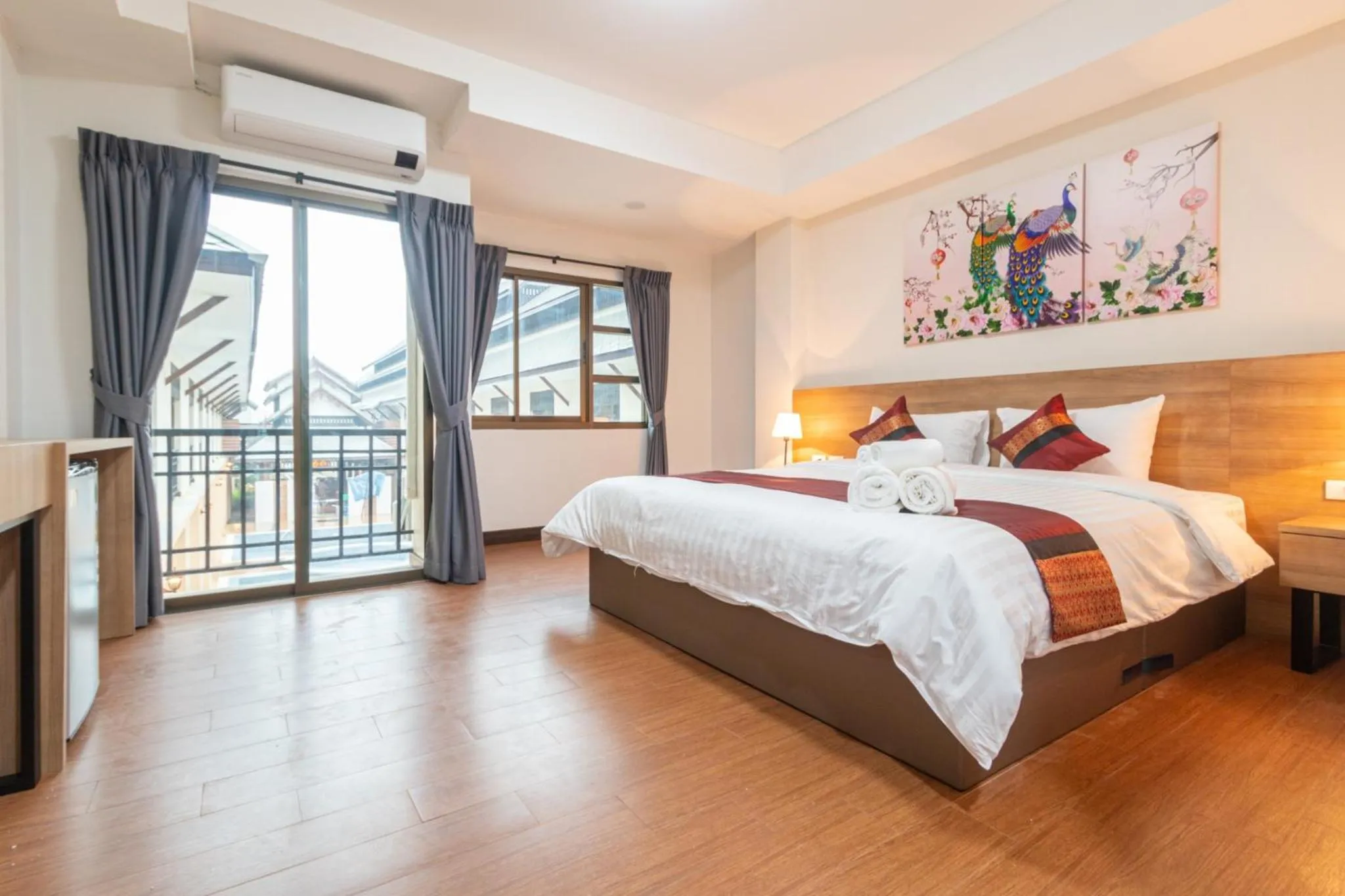 Bedroom, Bed in Peacock De Pai Hotel