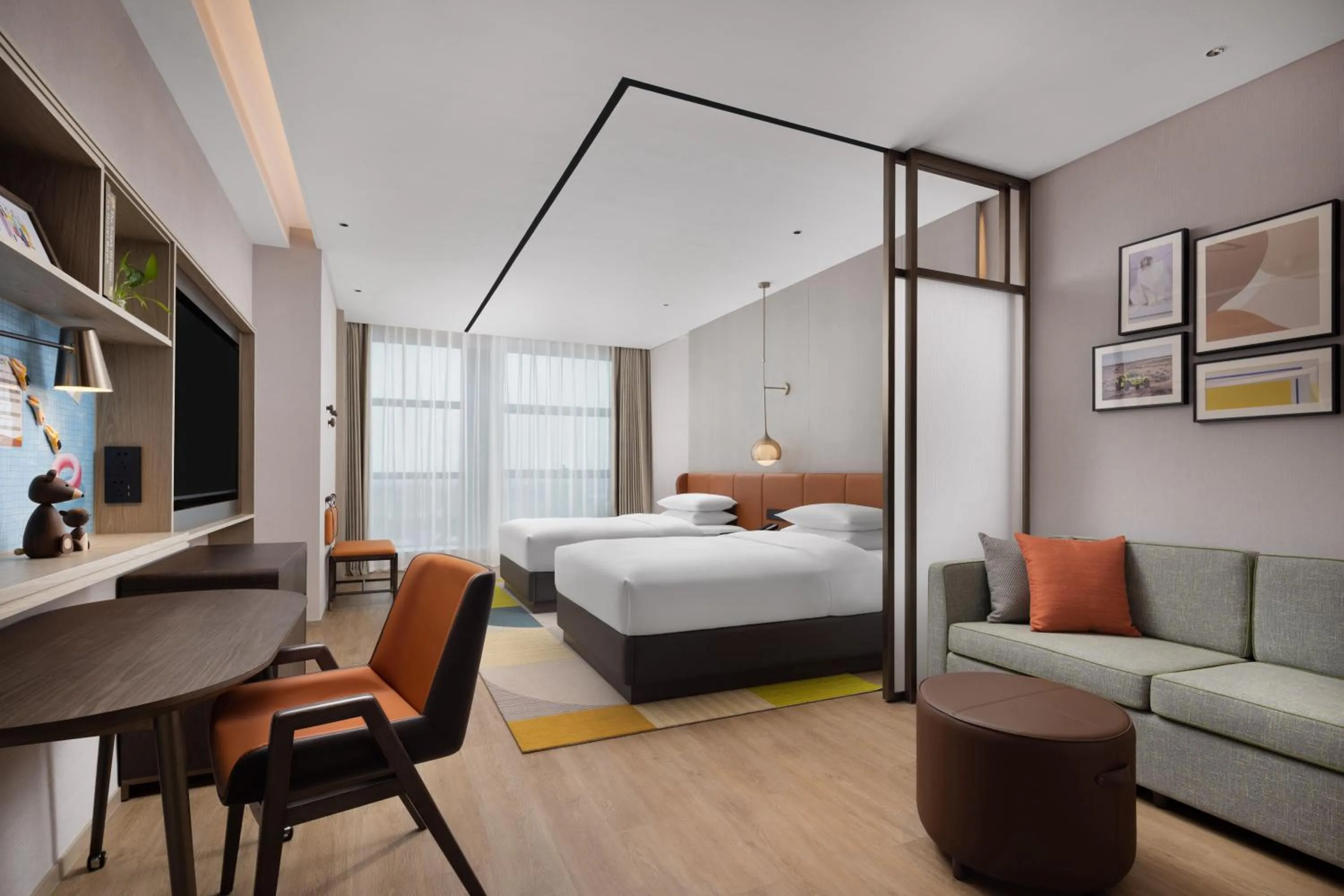 Bed in Home2 Suites by Hilton Guiyang Nanming Jiyuan