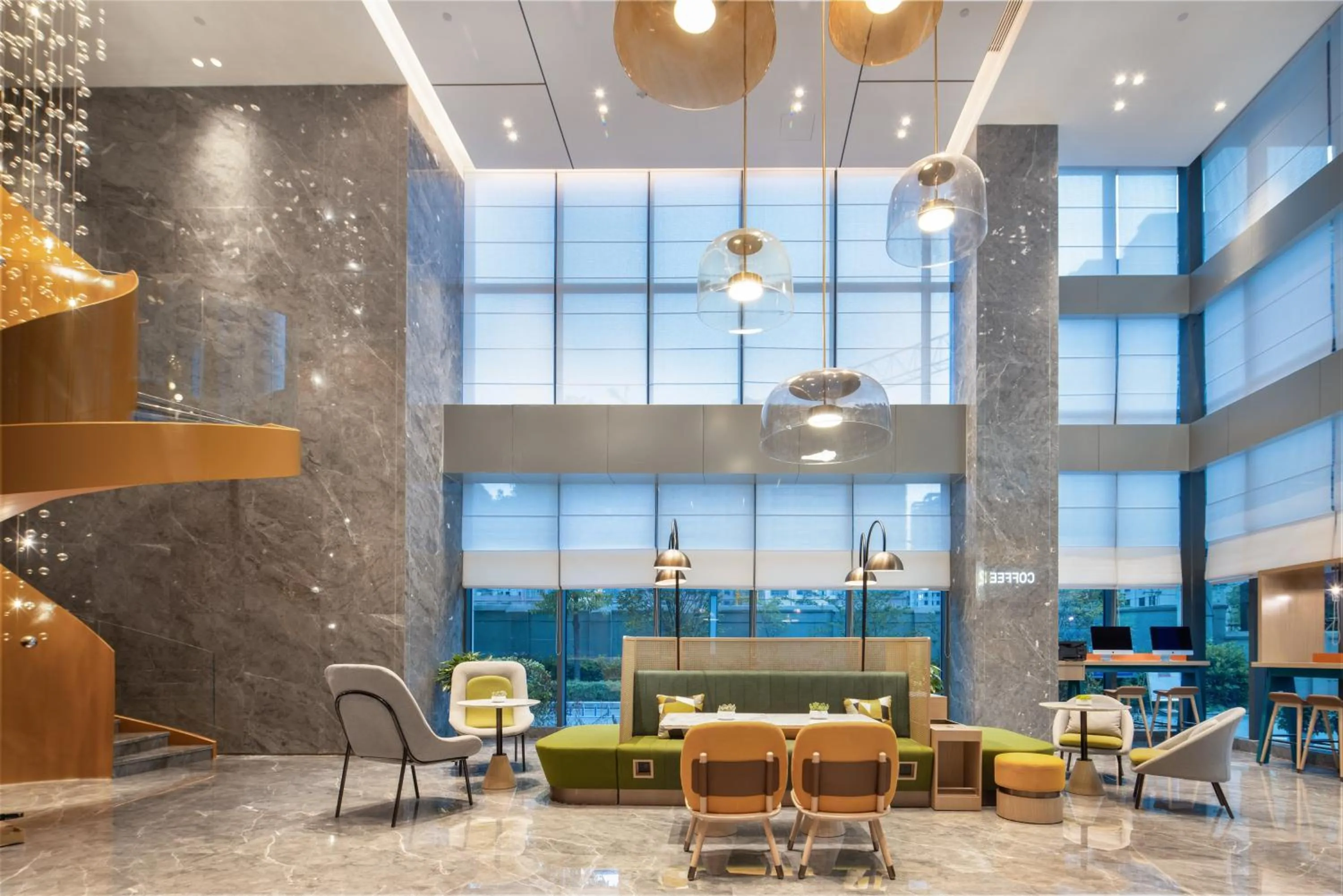 Lobby or reception in Home2 Suites By Hilton Wuhan Xudong