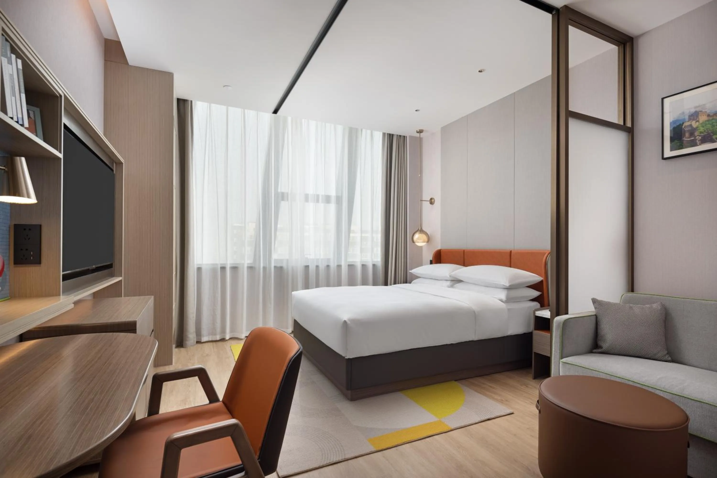Bed in Home2 Suites by Hilton Beijing Shunyi