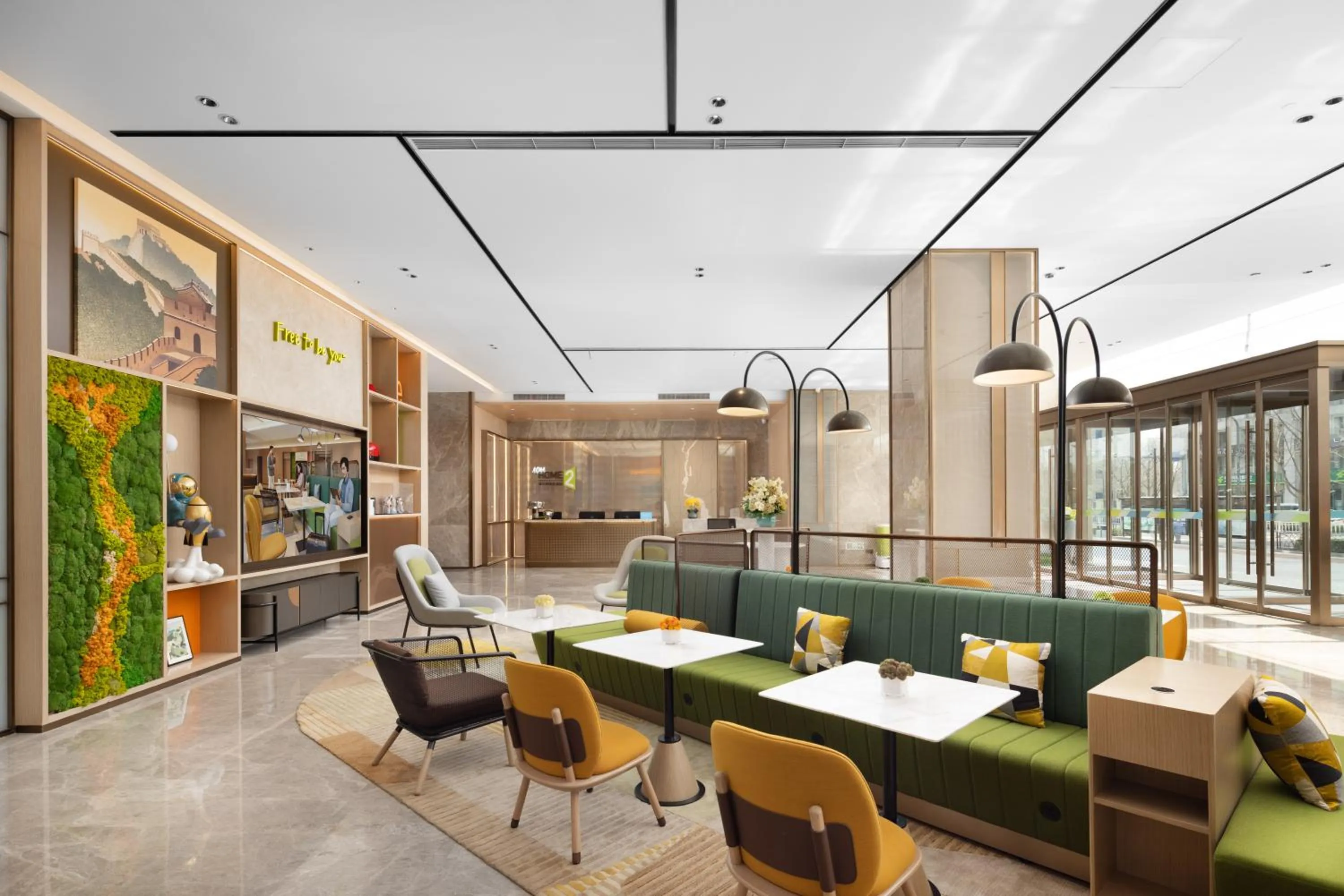 Seating area in Home2 Suites by Hilton Beijing Shunyi