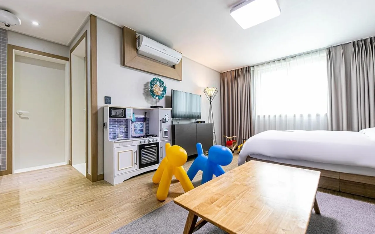 Bed in YAJA Hotel Tongyeong Ferry Terminal Branch