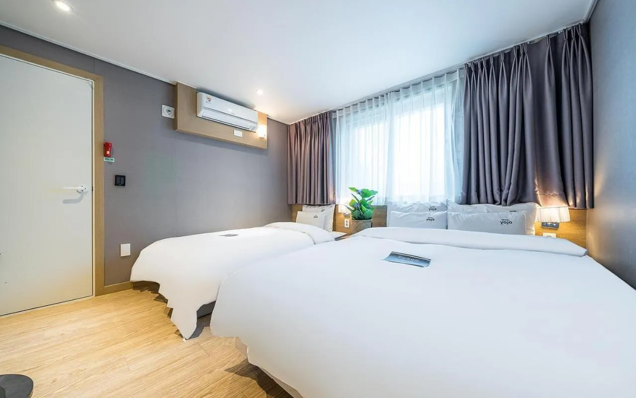 Bed in YAJA Hotel Tongyeong Ferry Terminal Branch