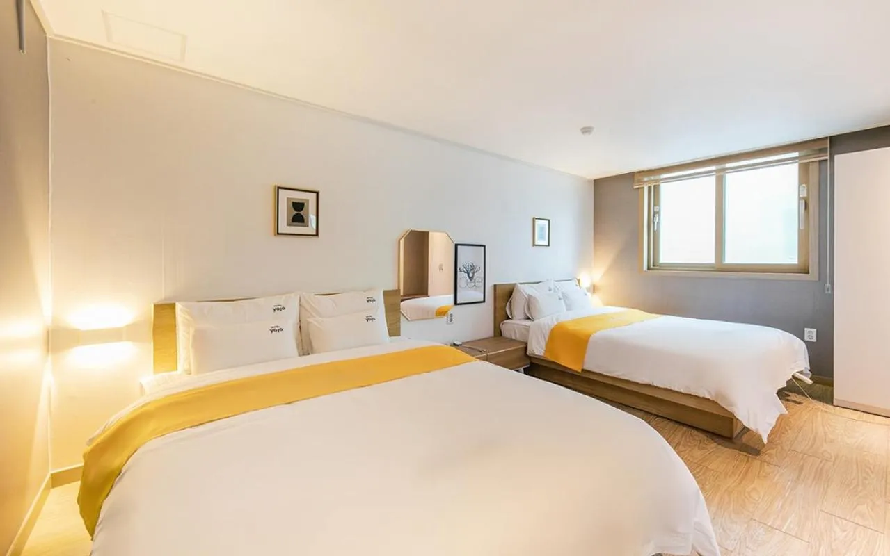 Bed in YAJA Hotel Tongyeong Ferry Terminal Branch