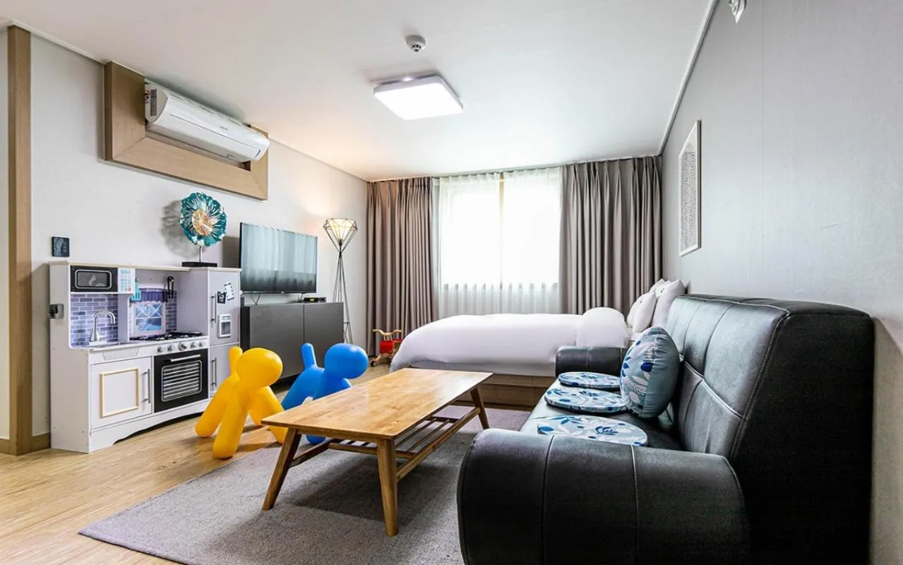 Bed in YAJA Hotel Tongyeong Ferry Terminal Branch