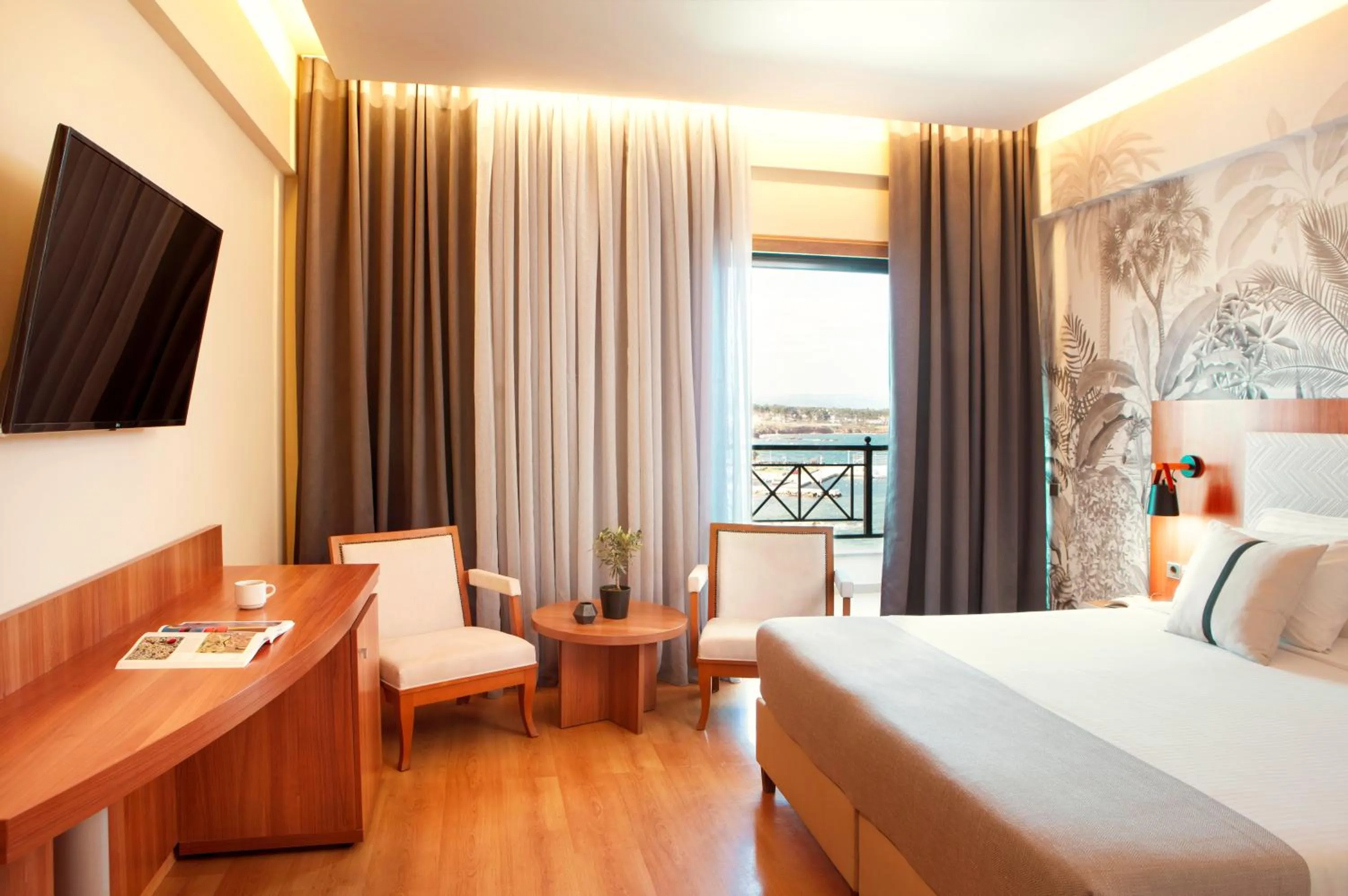 Bed in Zeus Essence Ramada by Wyndham Athens