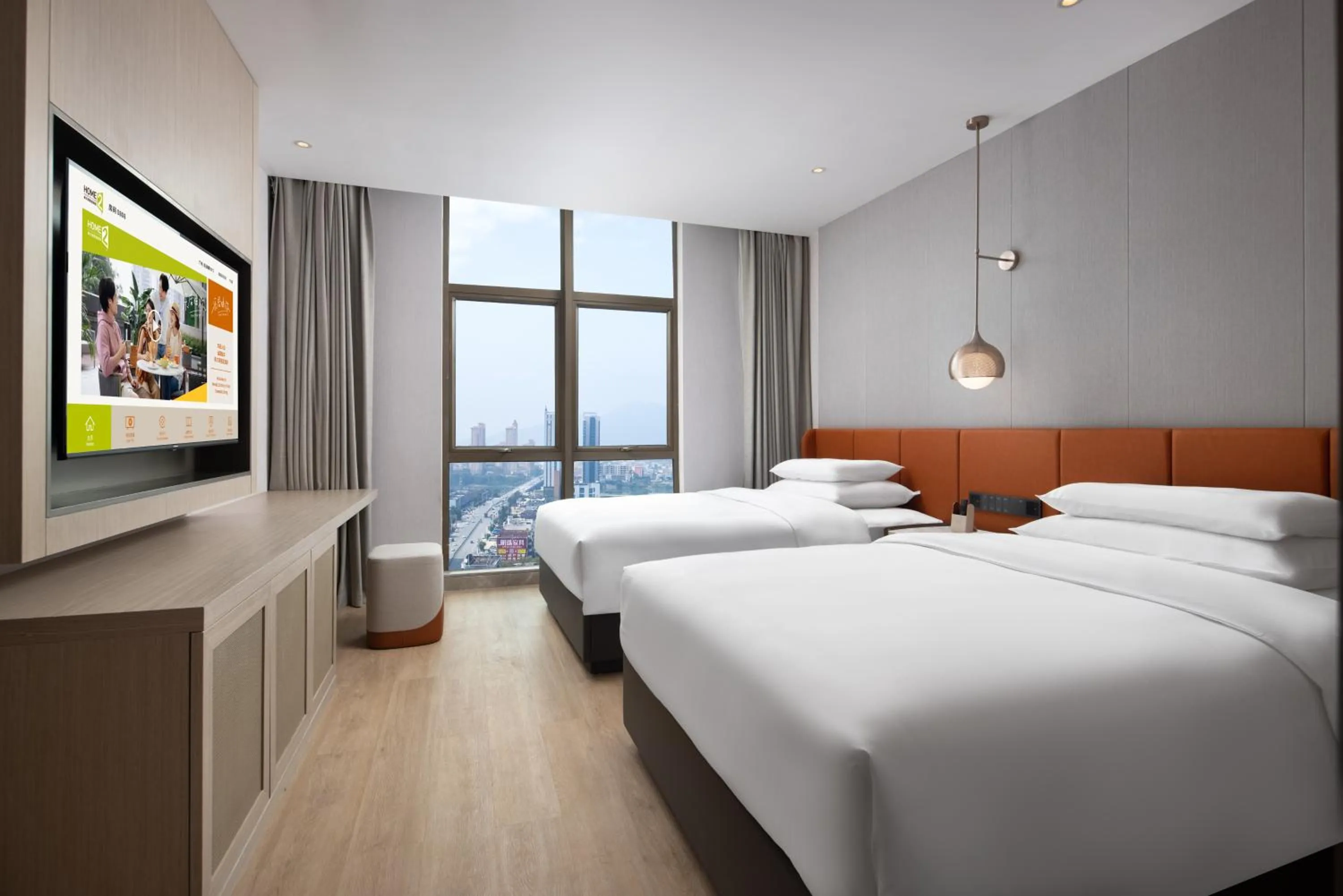 TV and multimedia in Home2 Suites by Hilton Shanwei Lufeng