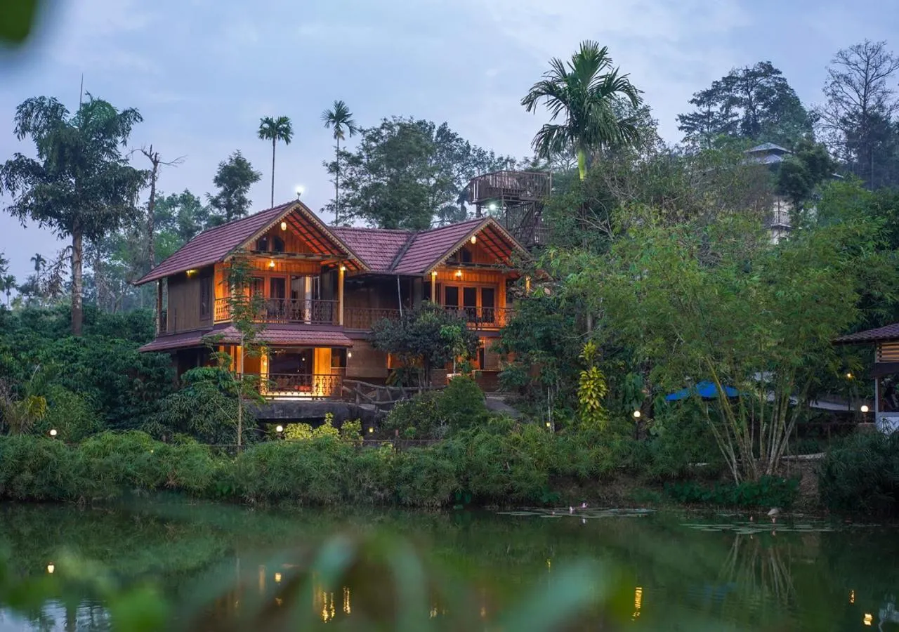 Property building in Niyatma Wayanad Pool Resort by VOYE HOMES - Inside Coffee Plantation