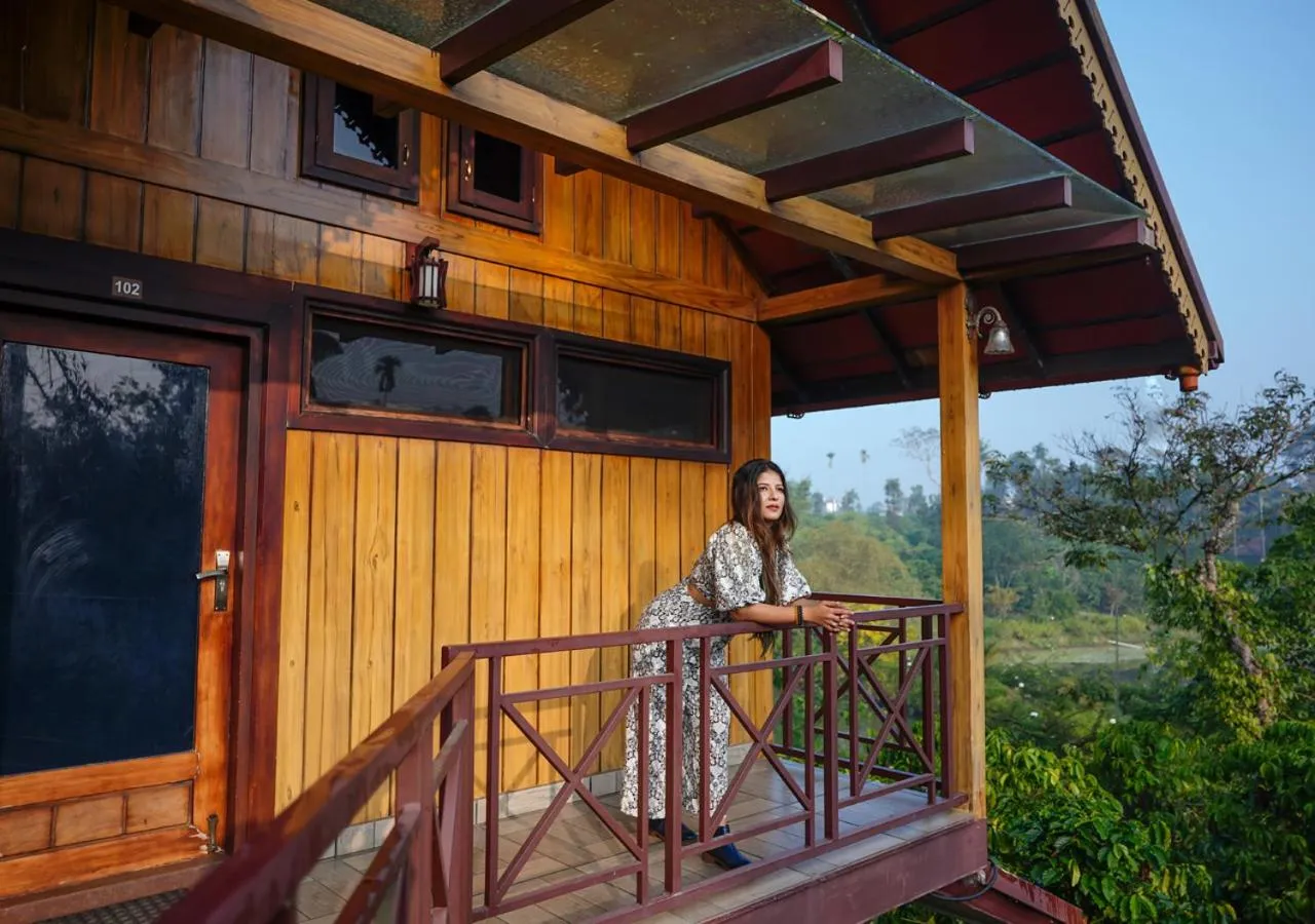 Property building in Niyatma Wayanad Pool Resort by VOYE HOMES - Inside Coffee Plantation