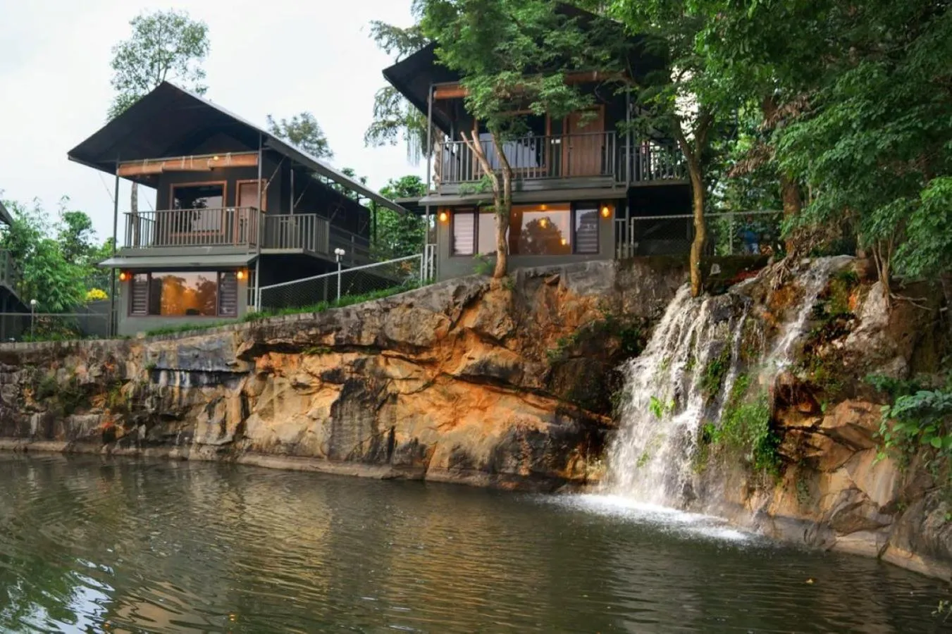 Property building in Niyatma Wayanad Pool Resort by VOYE HOMES - Inside Coffee Plantation