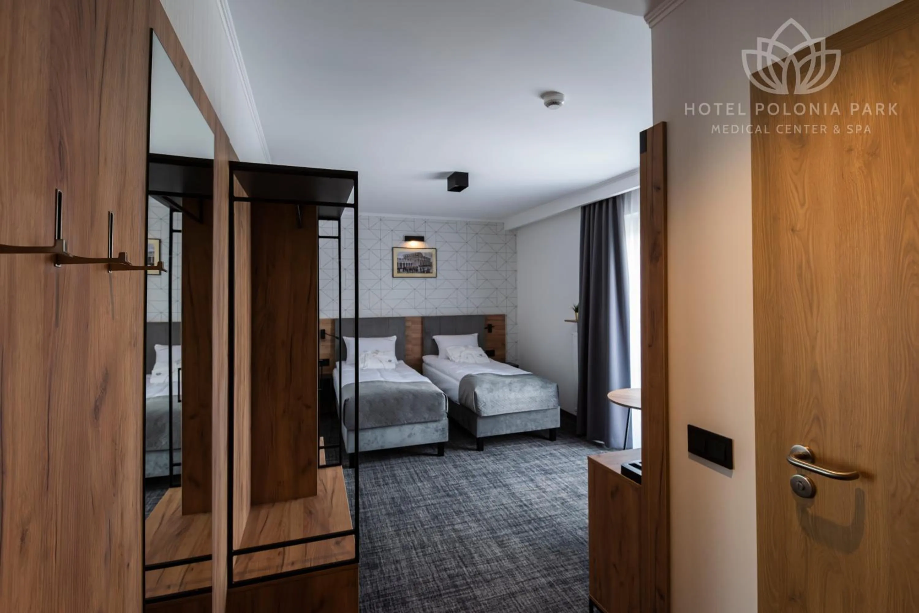 Bed in Hotel Polonia PARK Medical Center & Spa