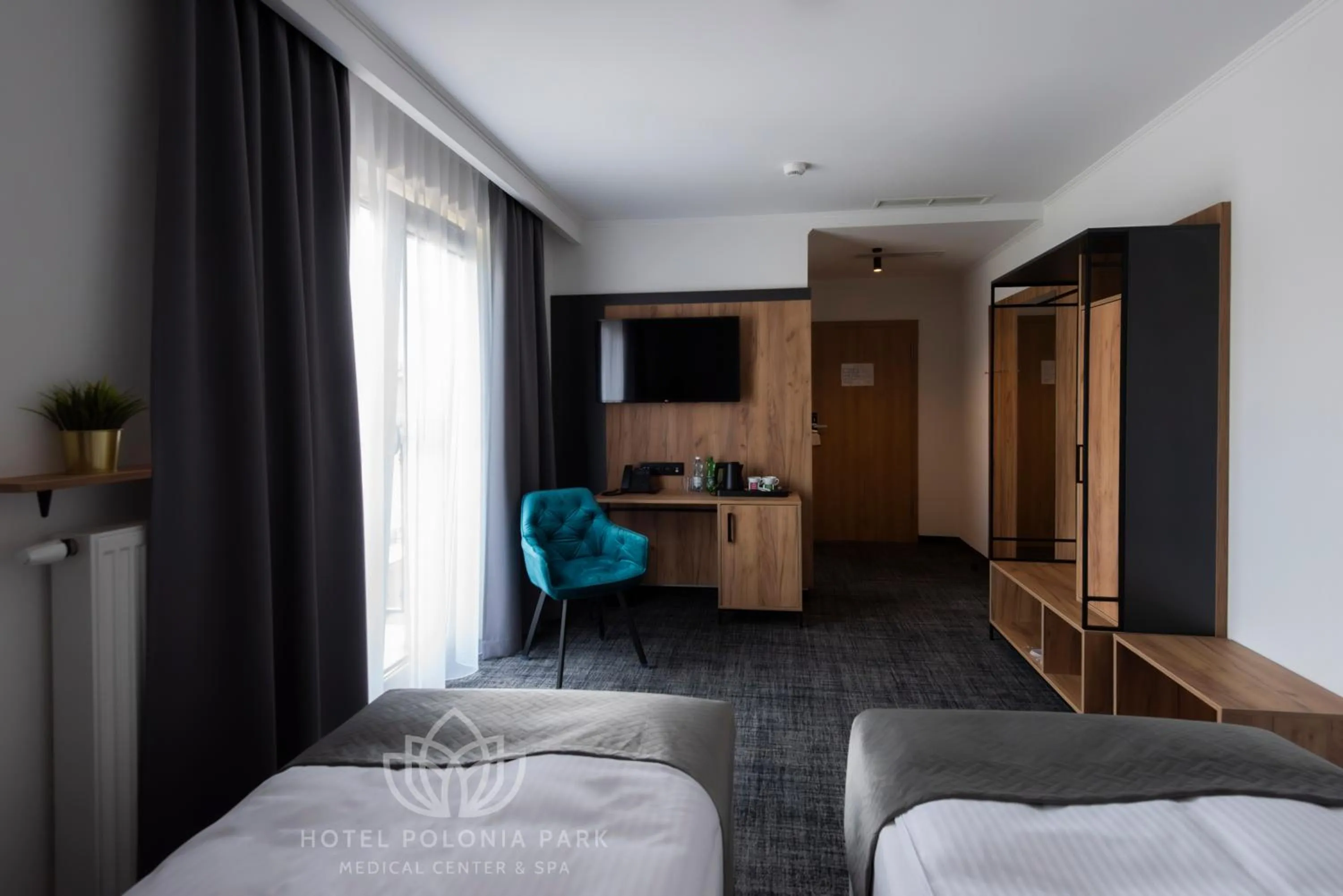 Bed in Hotel Polonia PARK Medical Center & Spa