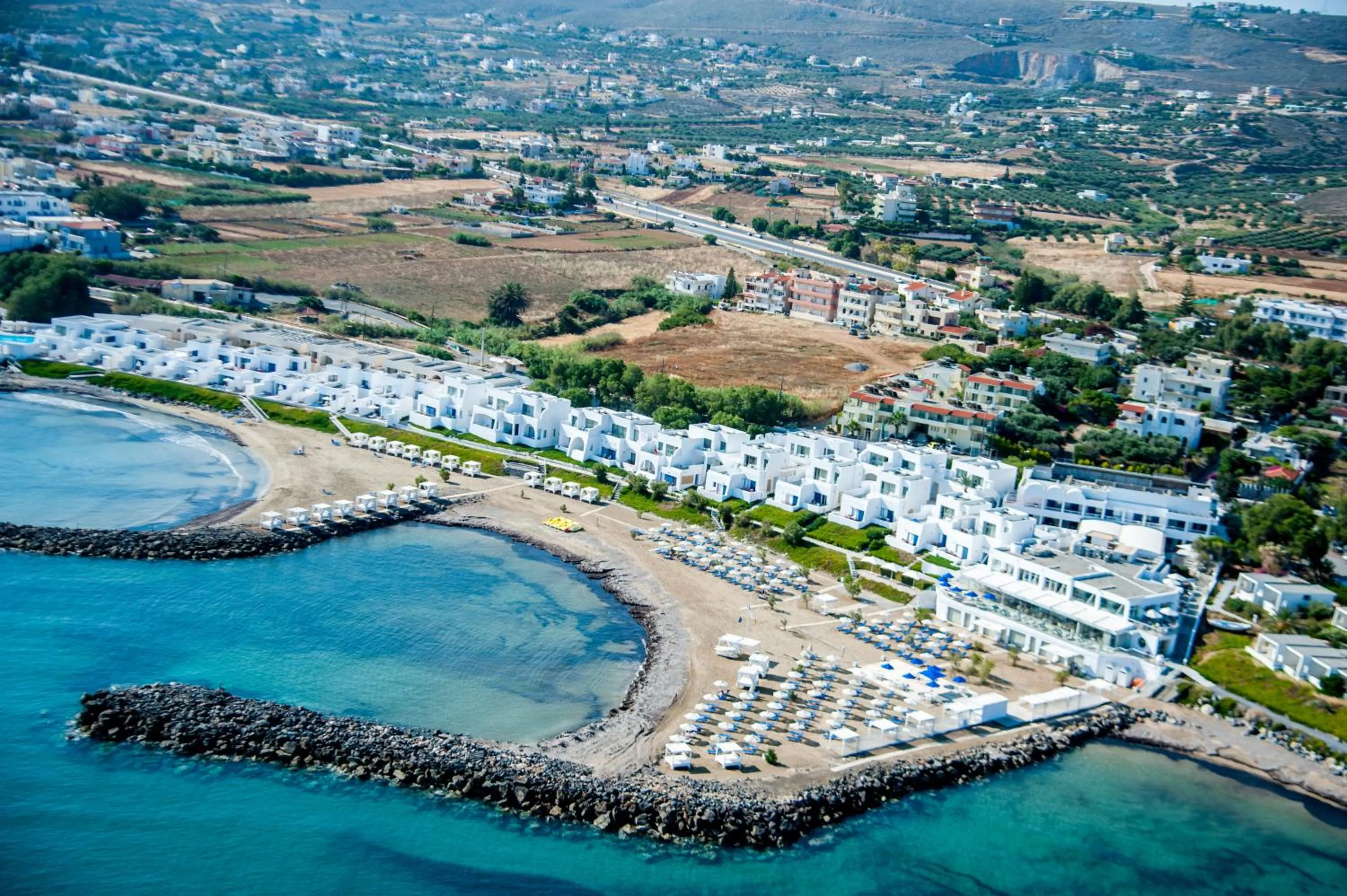 Bird's eye view, Bird's-eye View in Knossos Beach Bungalows Suites Resort & Spa