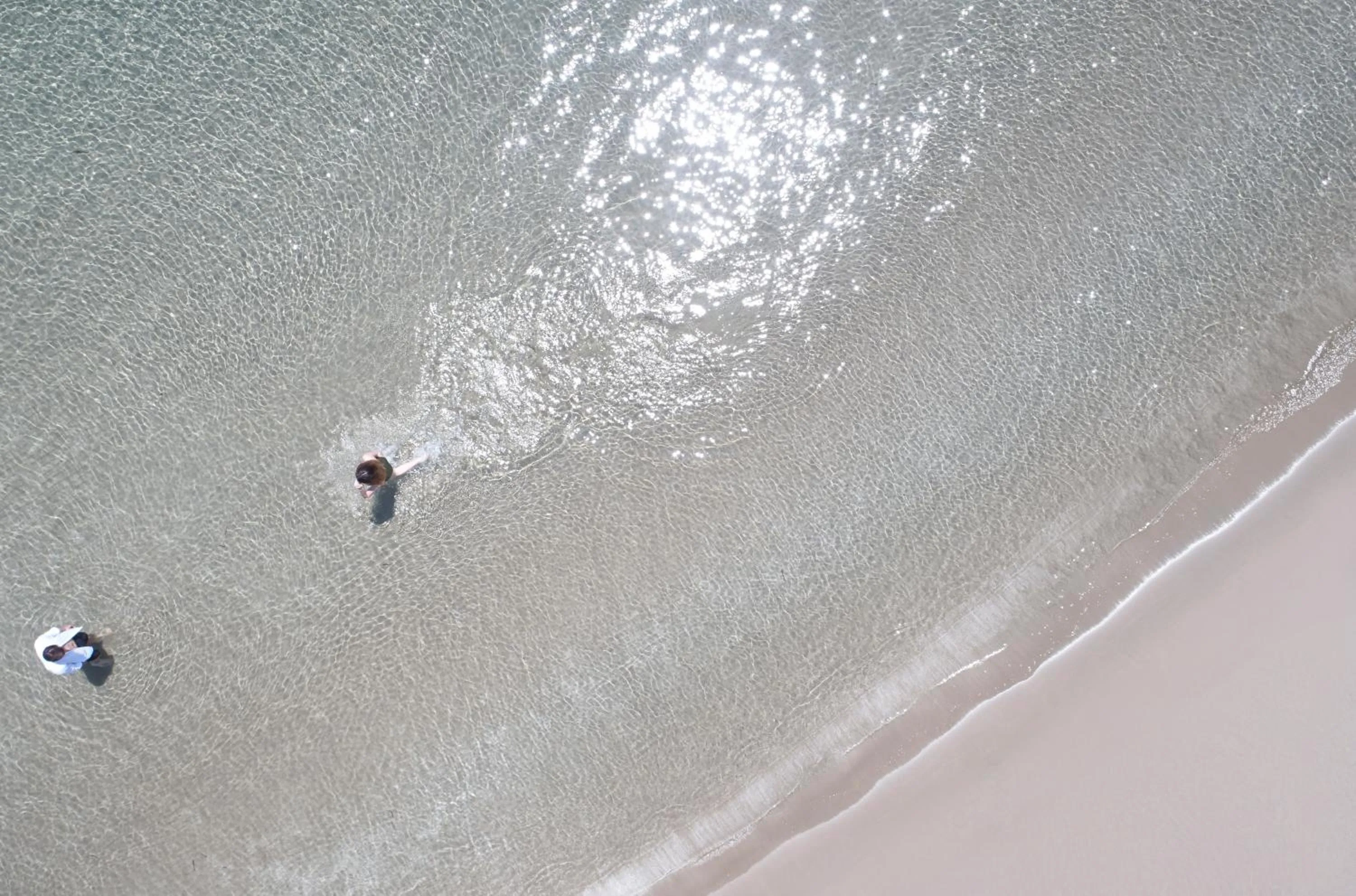 Beach, Bird's-eye View in Knossos Beach Bungalows Suites Resort & Spa