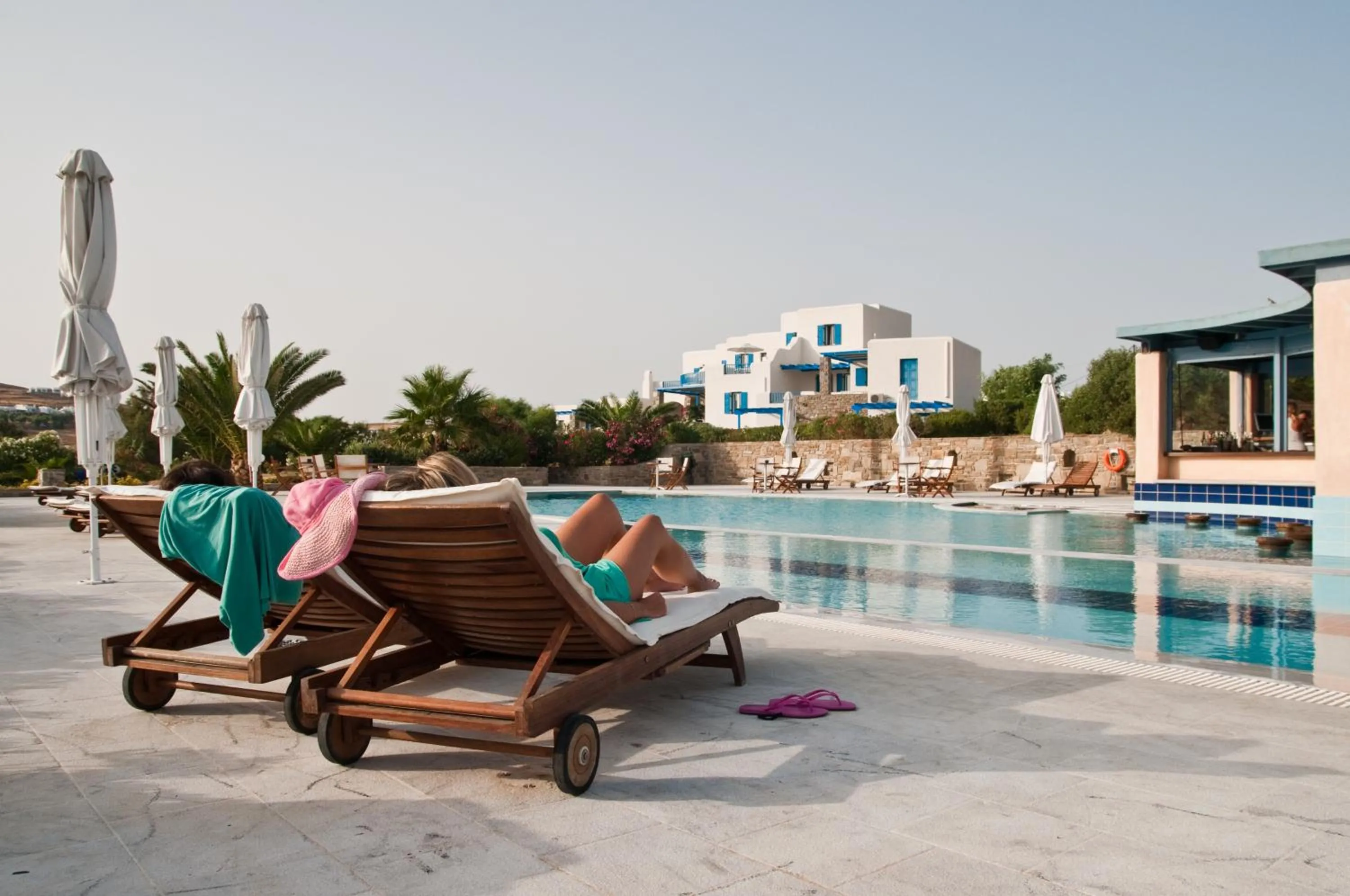 Swimming pool in Poseidon of Paros Hotel & Spa