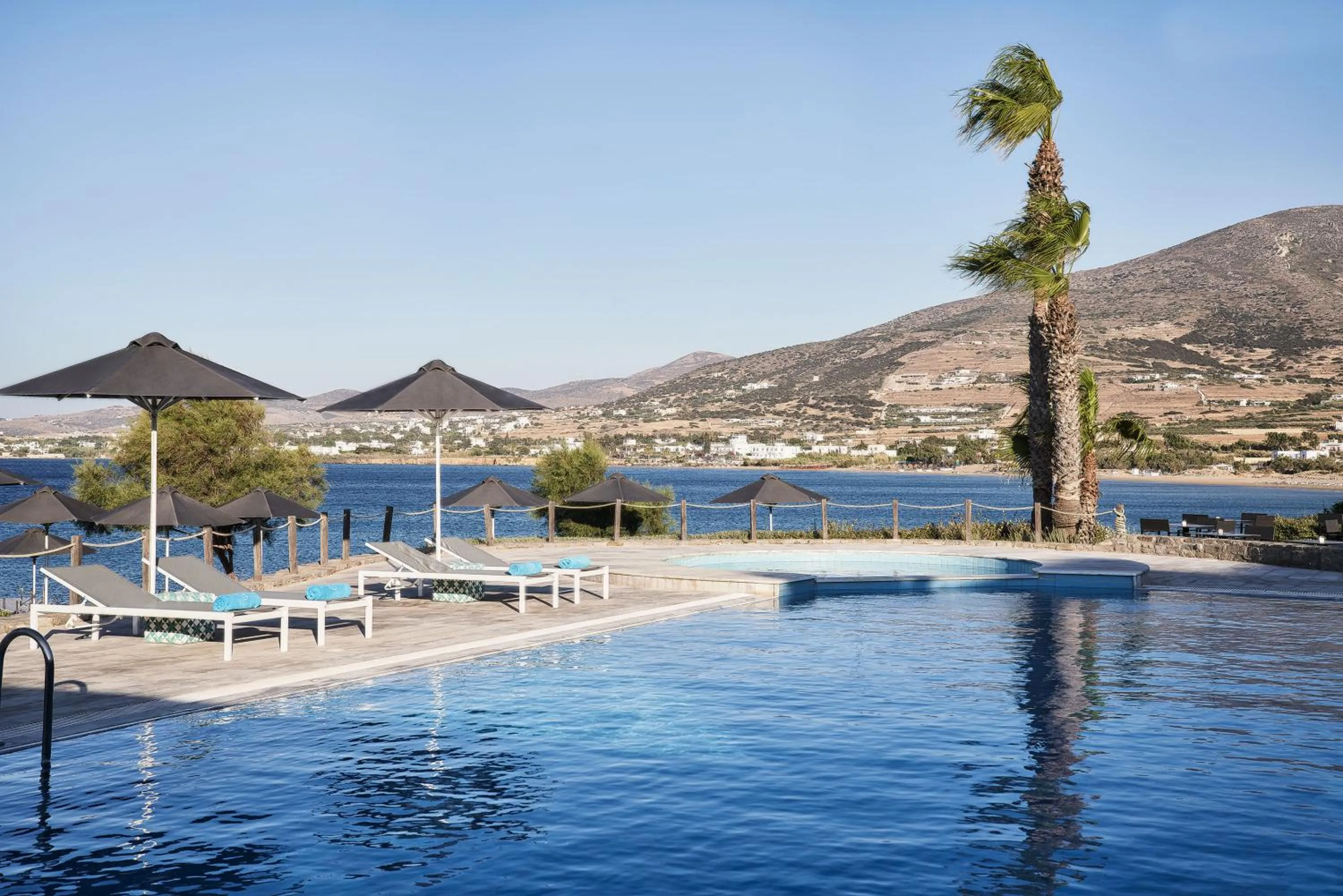 Swimming pool in Poseidon of Paros Hotel & Spa