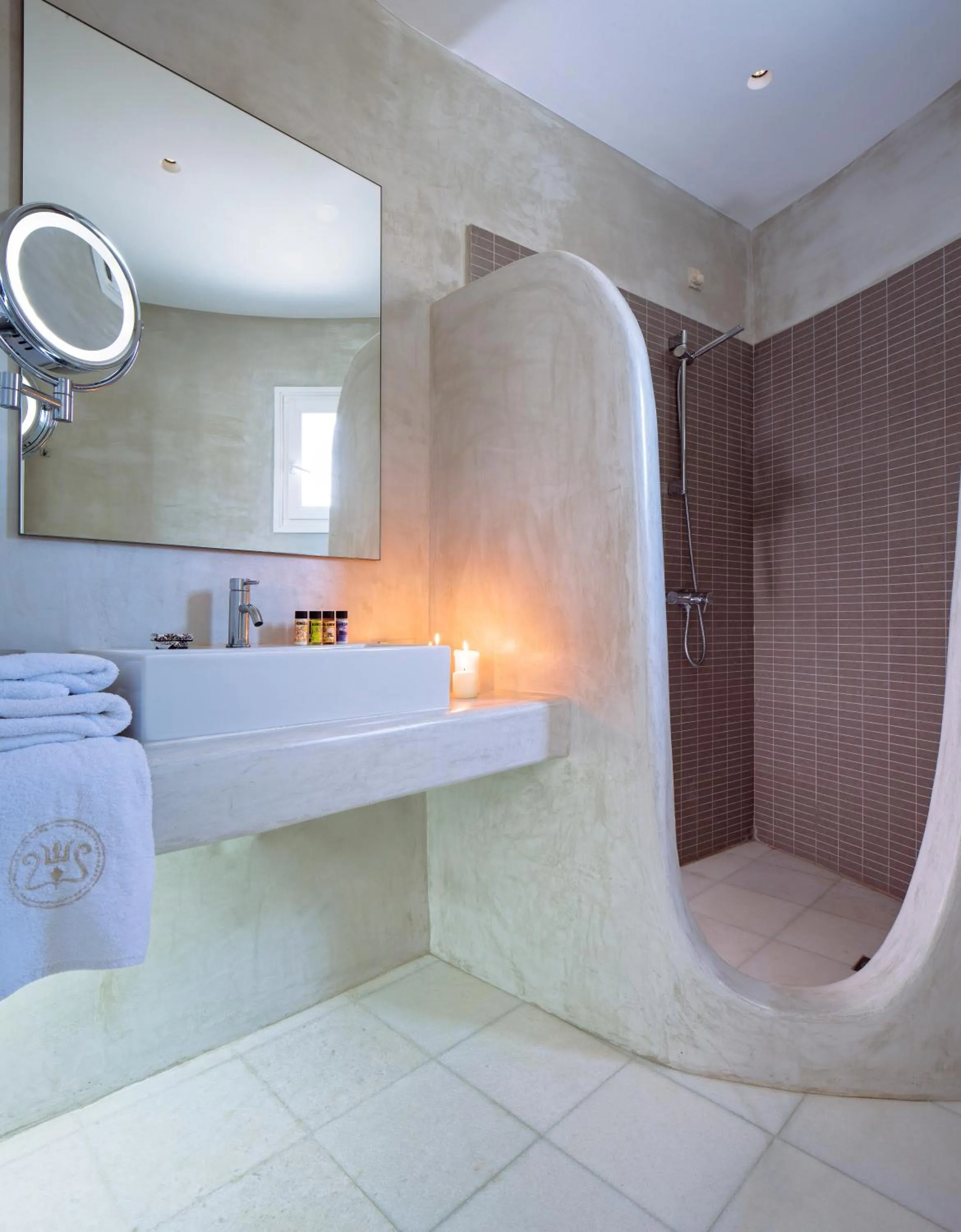 Shower in Poseidon of Paros Hotel & Spa