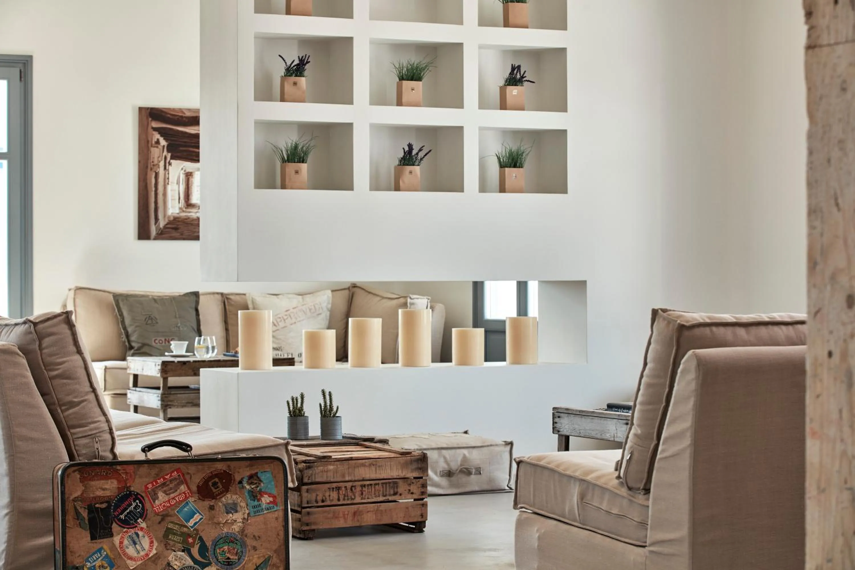 Lobby or reception in Poseidon of Paros Hotel & Spa