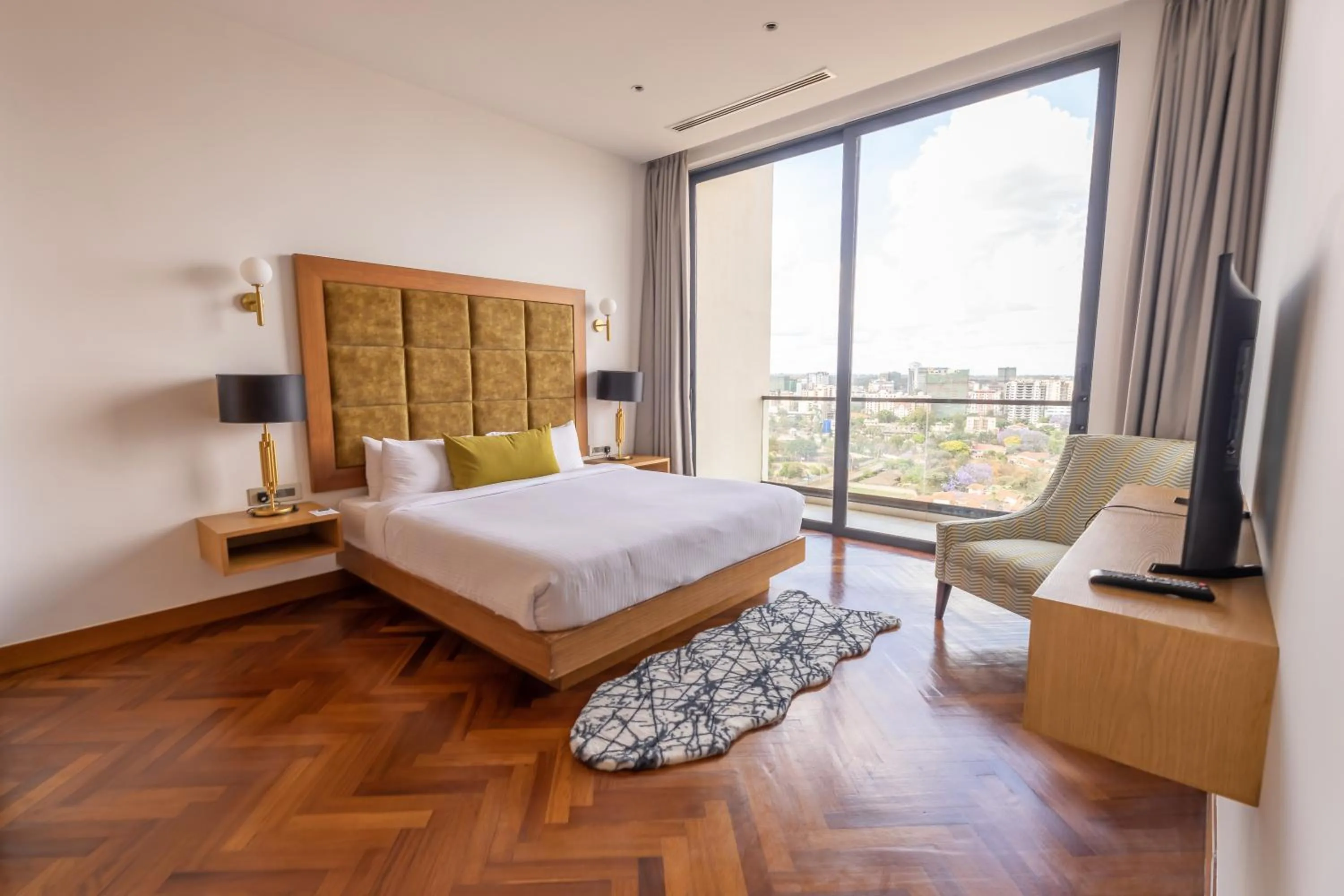 Bedroom, Bed in Broadwalk Residency