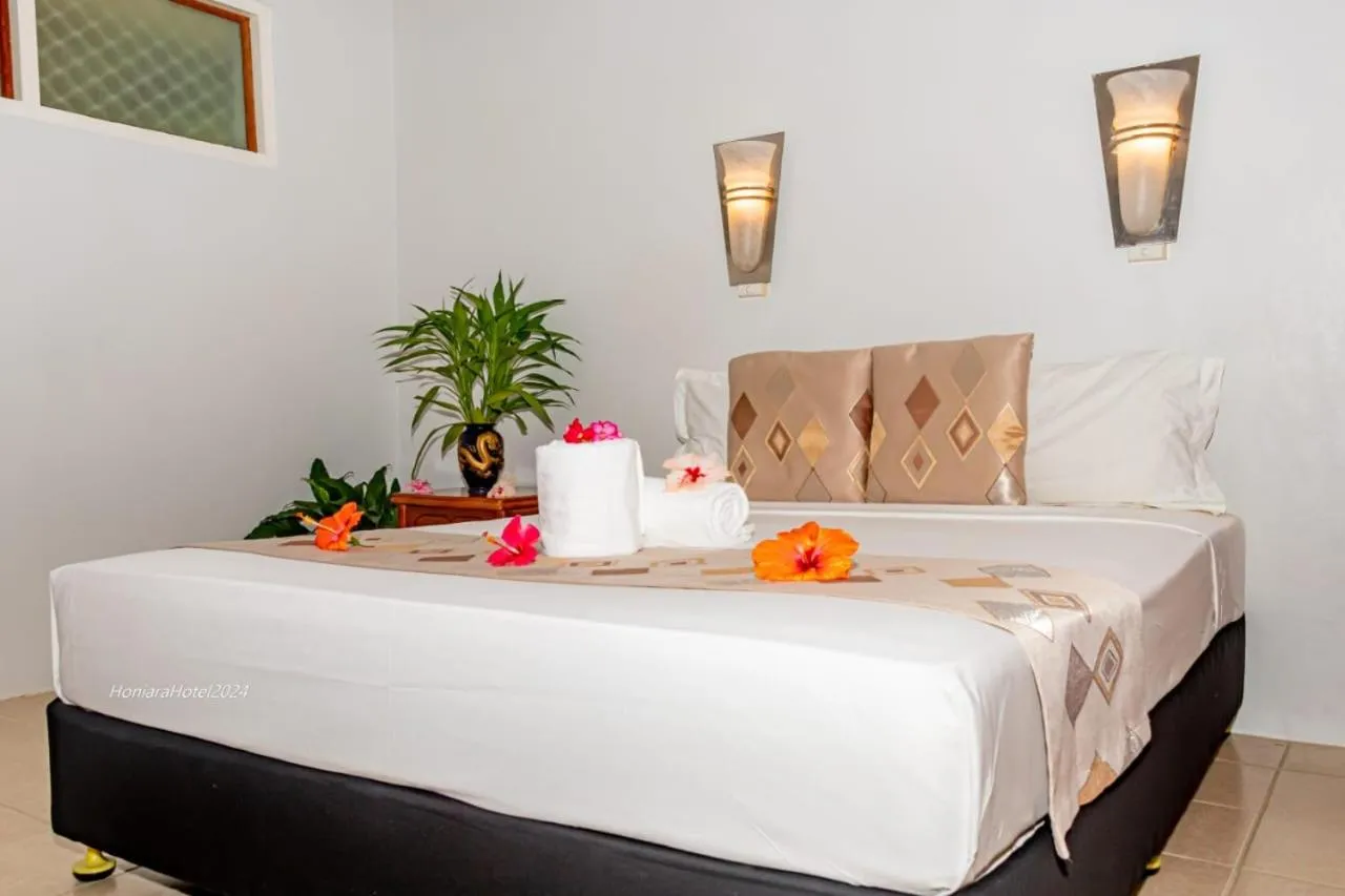 Bed in Honiara Hotel