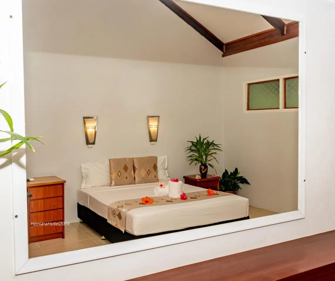 Bed in Honiara Hotel