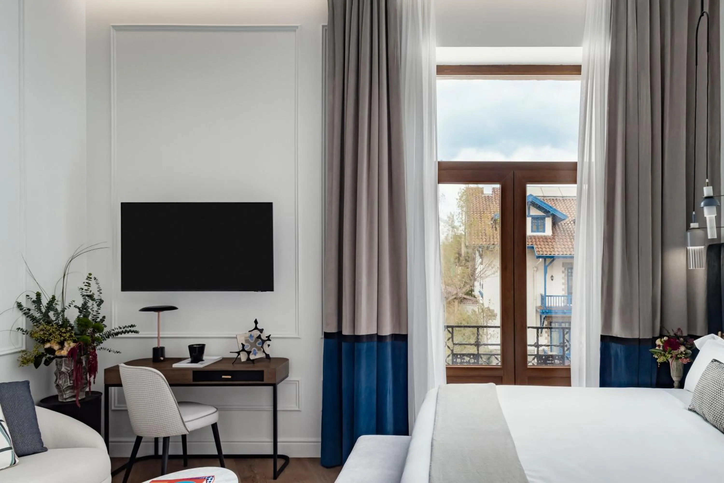 Bed in Palacio Arriluce Hotel - The Leading Hotels of the World