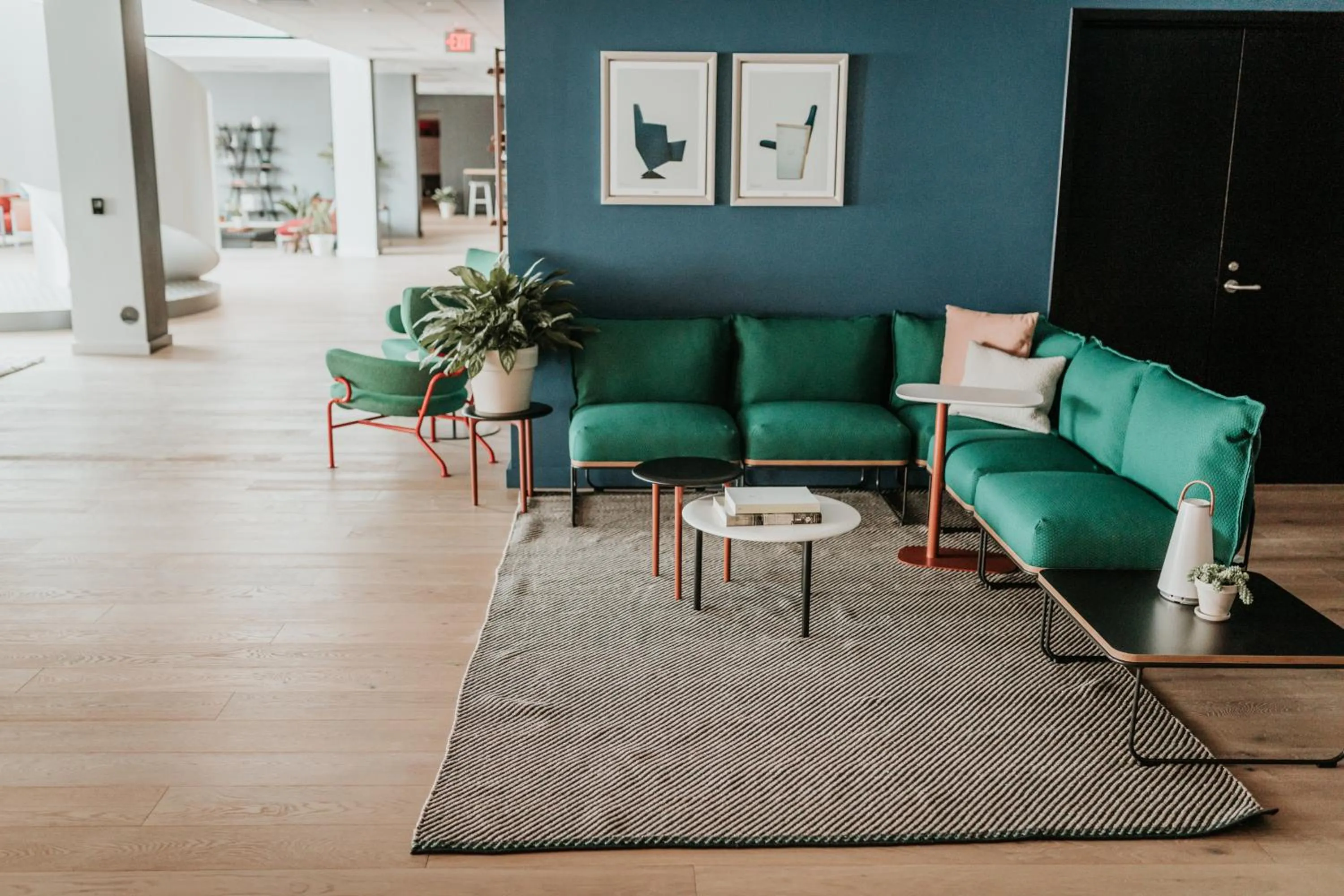 Lobby or reception in Haworth Hotel at Hope College