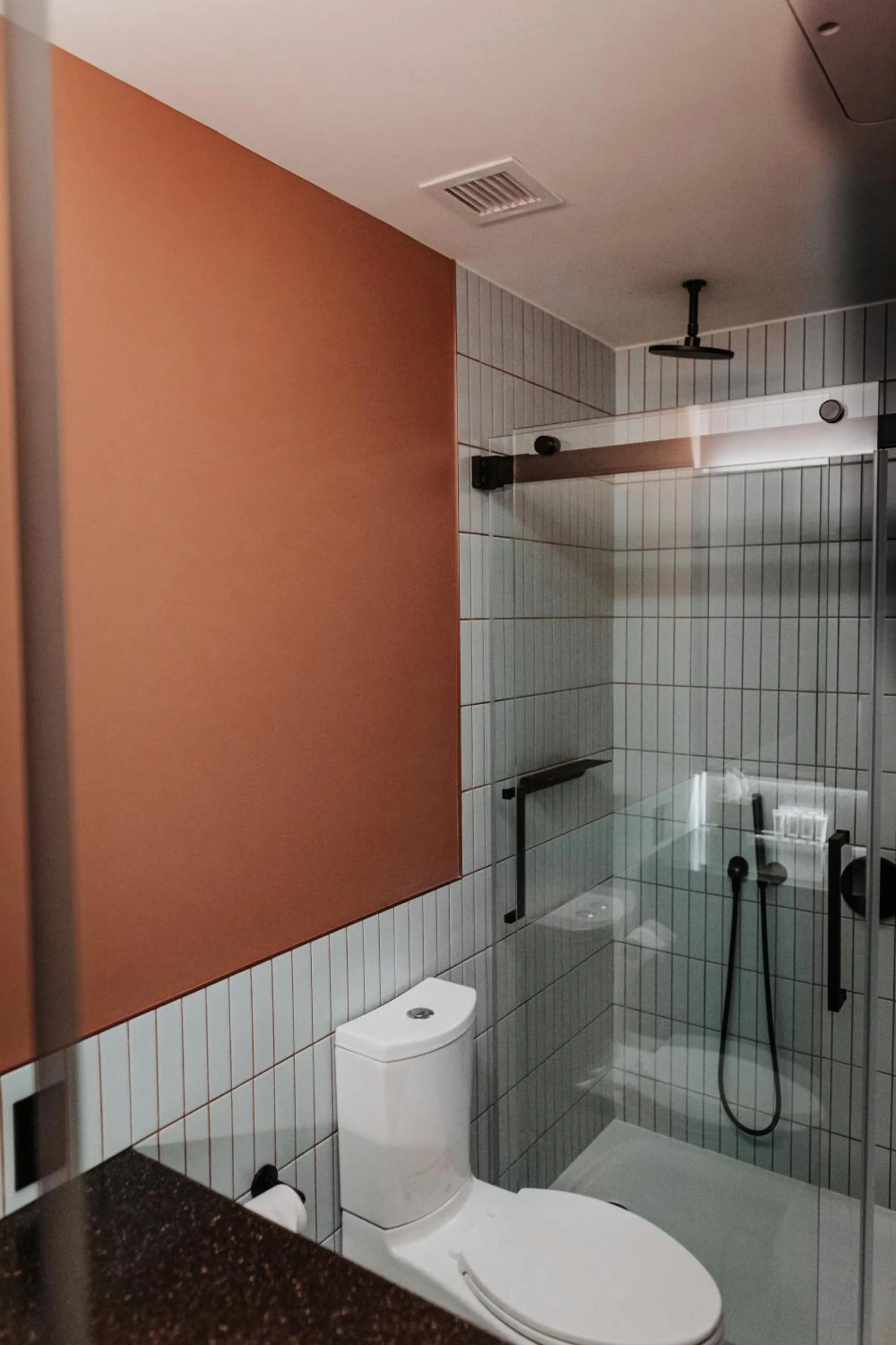 Shower in Haworth Hotel at Hope College