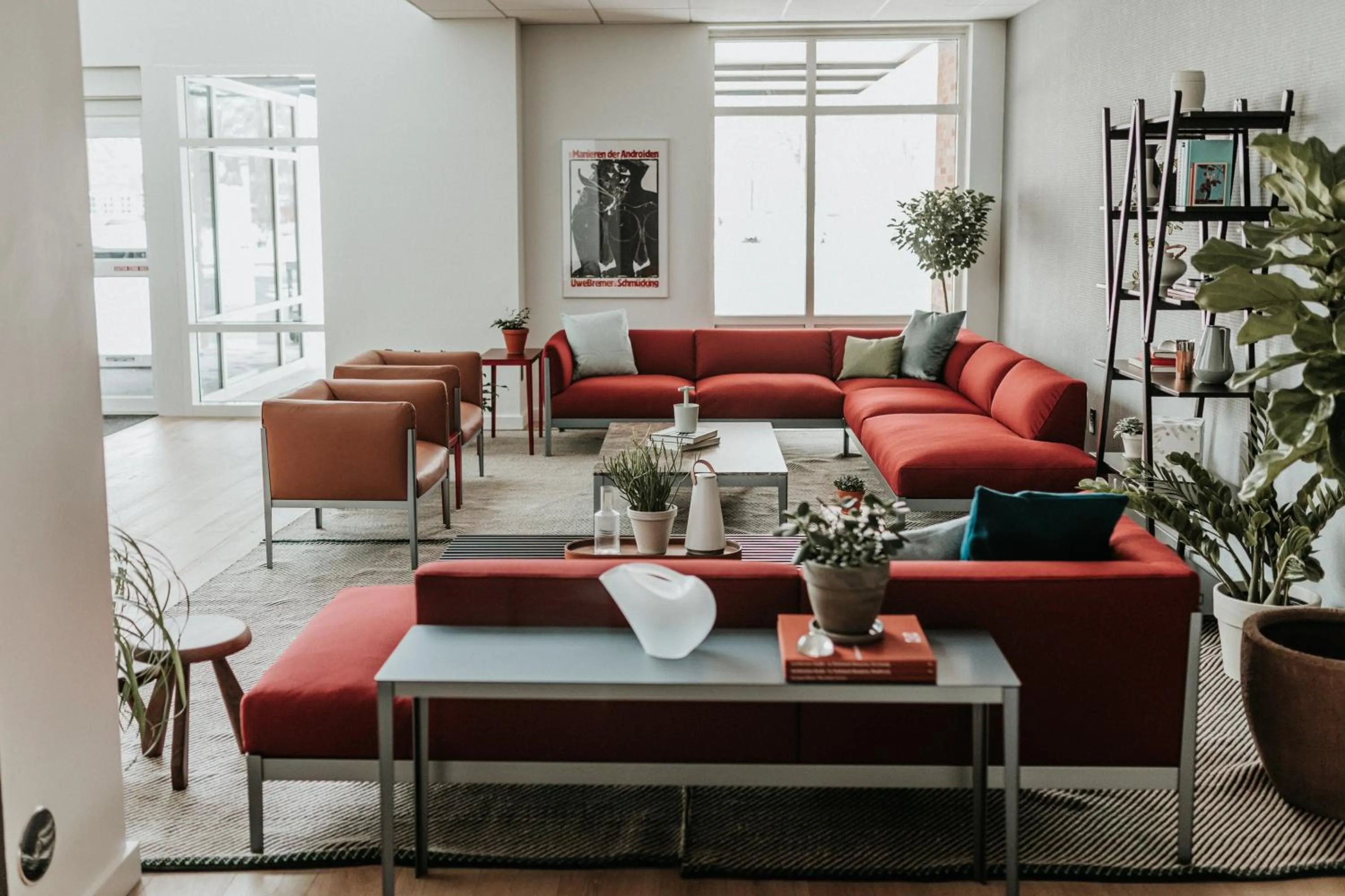 Lobby or reception in Haworth Hotel at Hope College