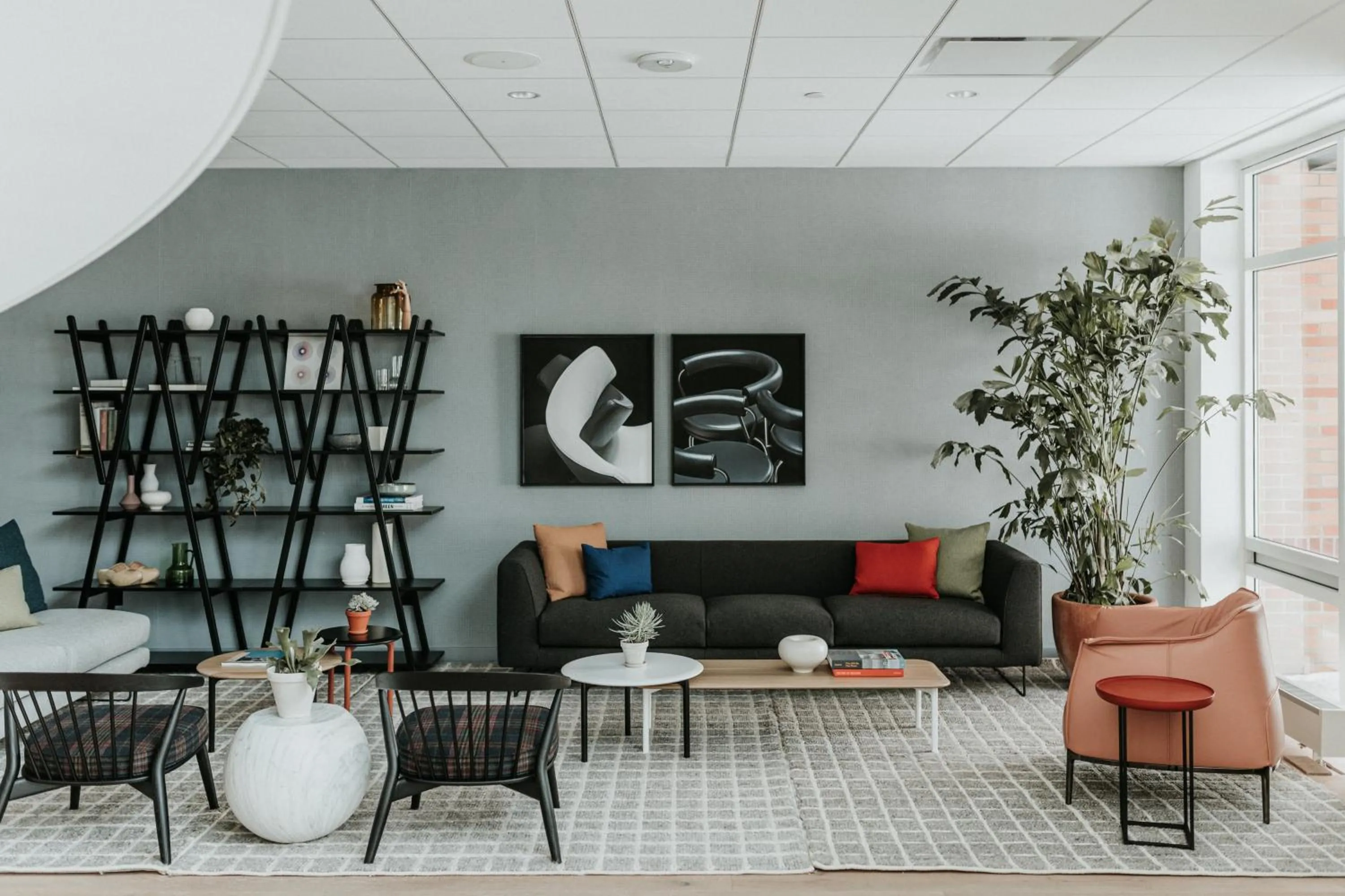 Lobby or reception in Haworth Hotel at Hope College