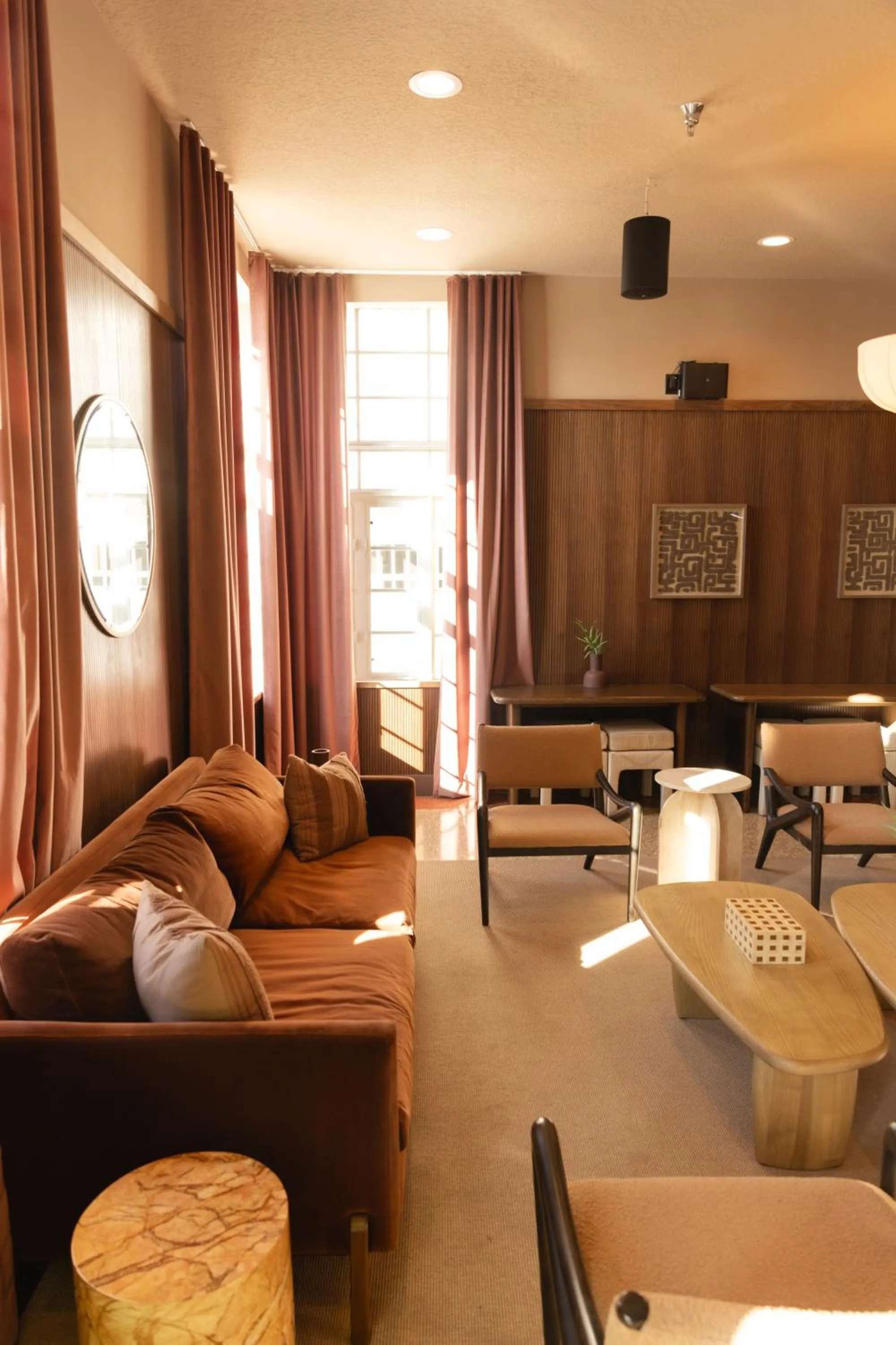 Seating area in FOUND Hotel, Miami Beach, Series by Marriott