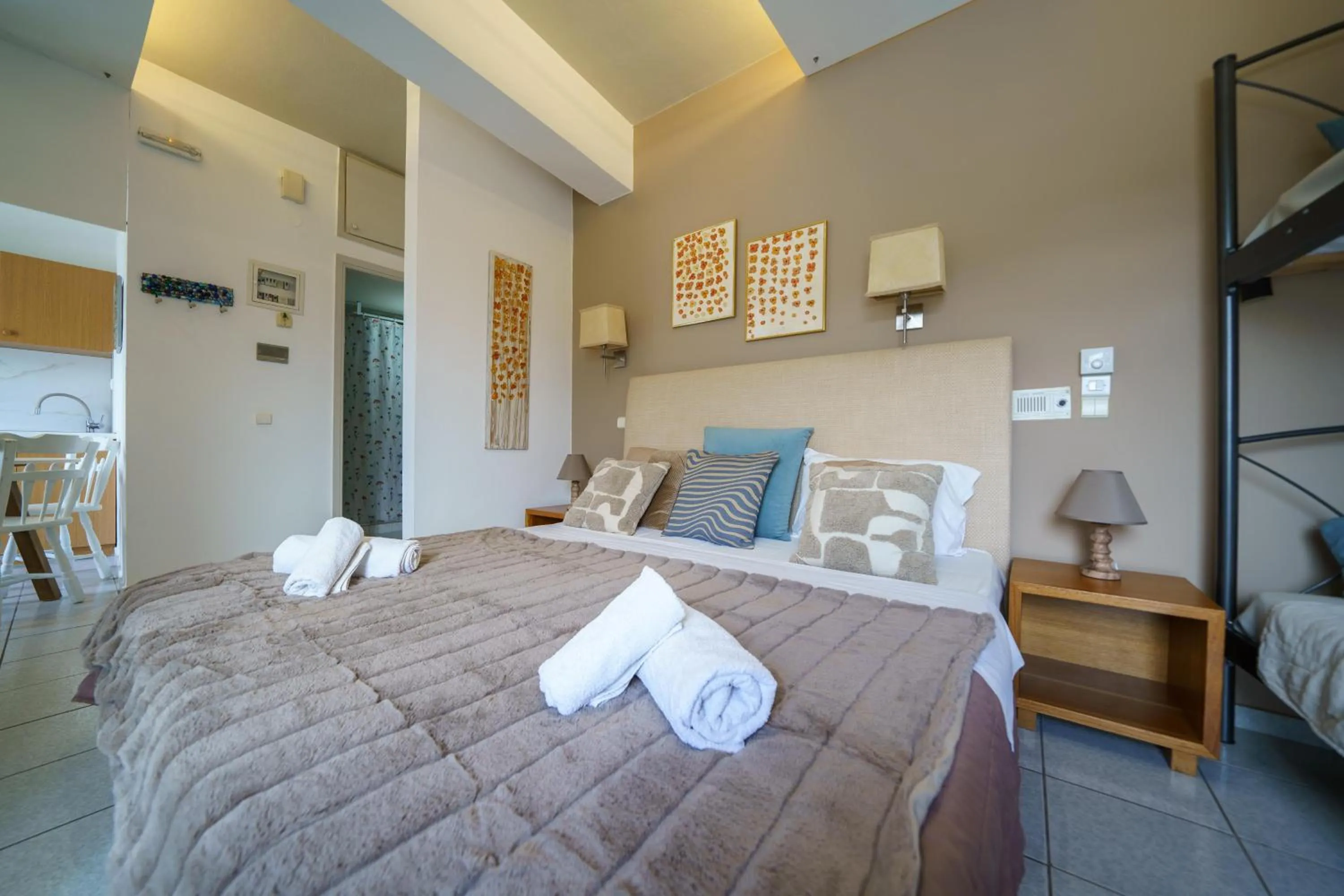 Bedroom, Bed in RODI BLUE apartments