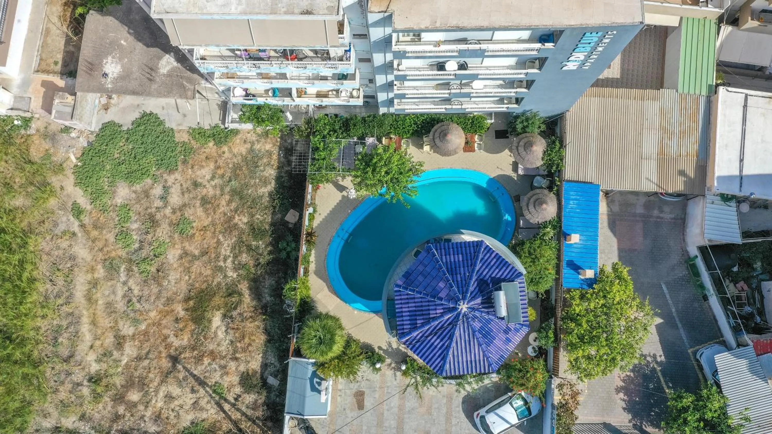 Bird's eye view in RODI BLUE apartments