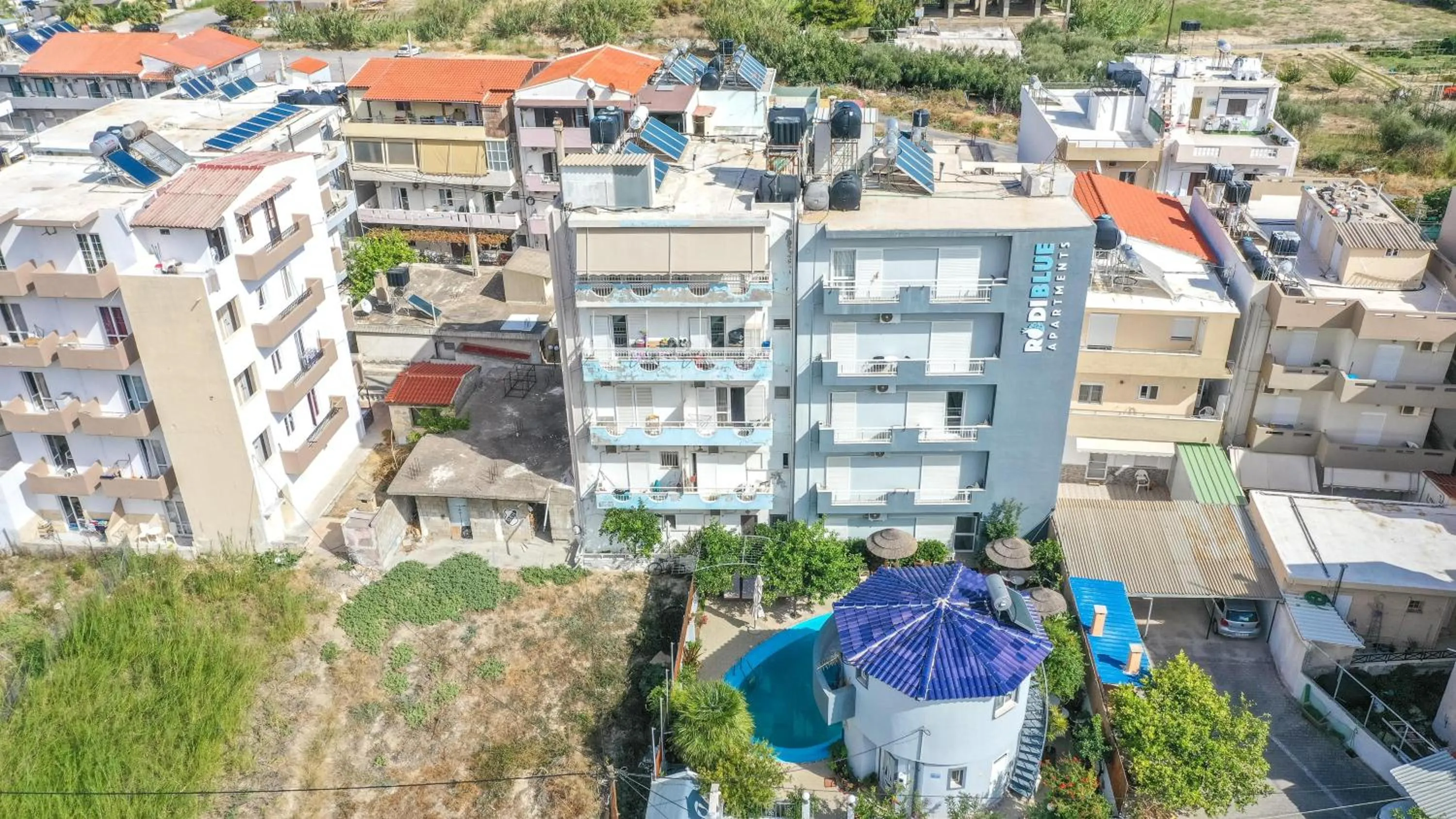 Bird's eye view in RODI BLUE apartments